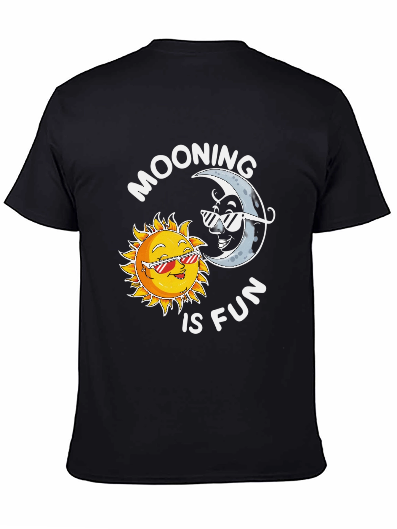 Moons and Suns Graphic Tee - Funky Casual Shirt