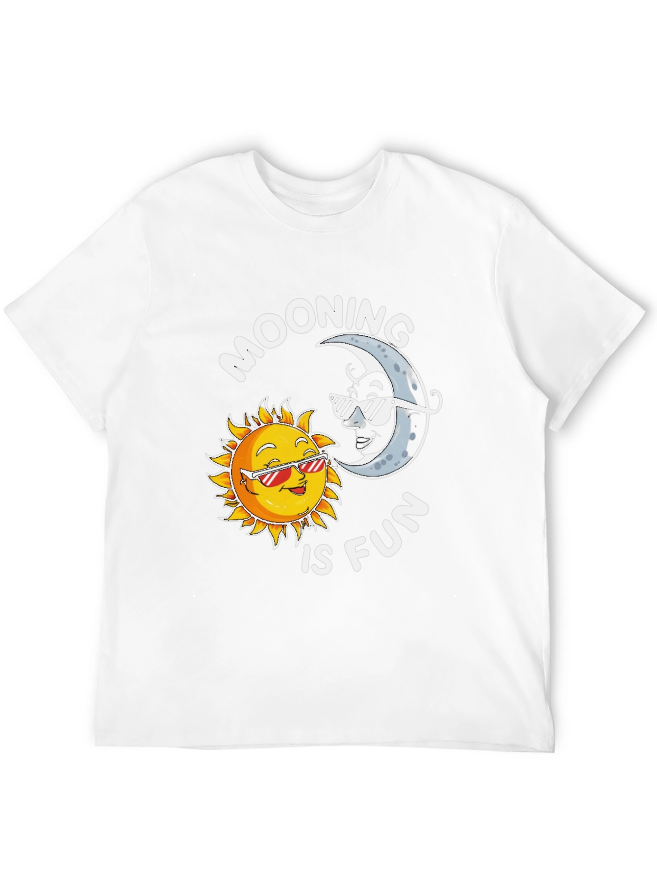 Moons and Suns Graphic Tee - Funky Casual Shirt