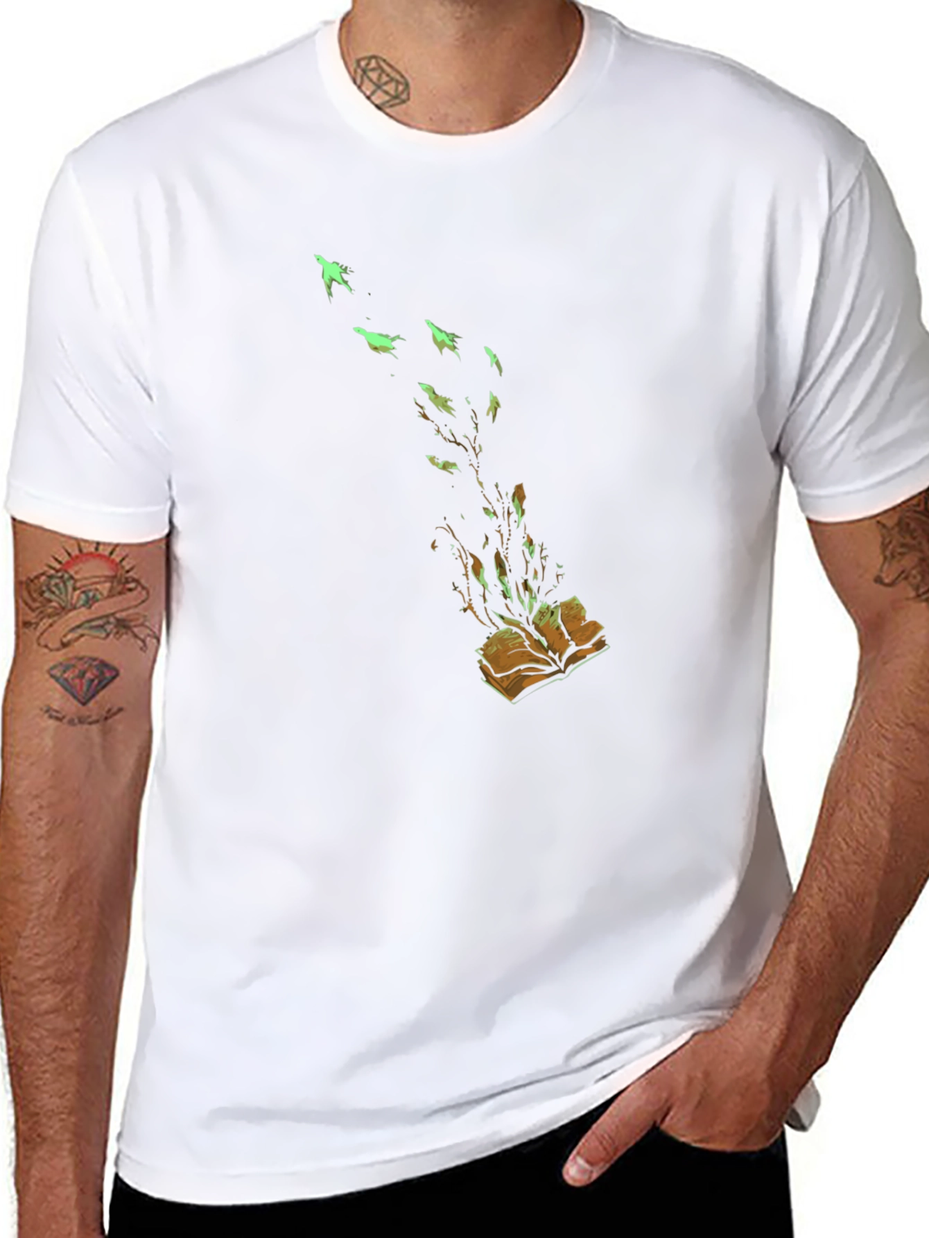Enchanted Book T-Shirt - Literary Magic