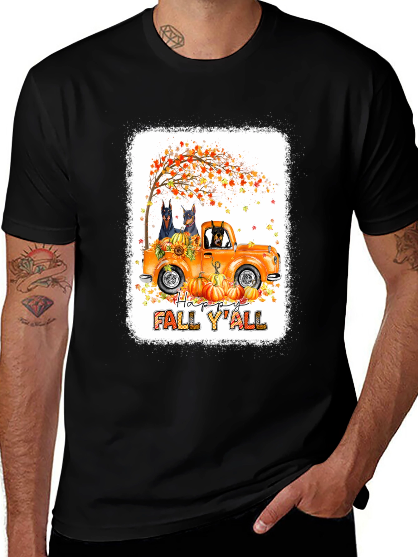 Happy Fall Yall Dog Truck T-Shirt