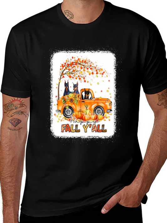 Happy Fall Yall Dog Truck T-Shirt
