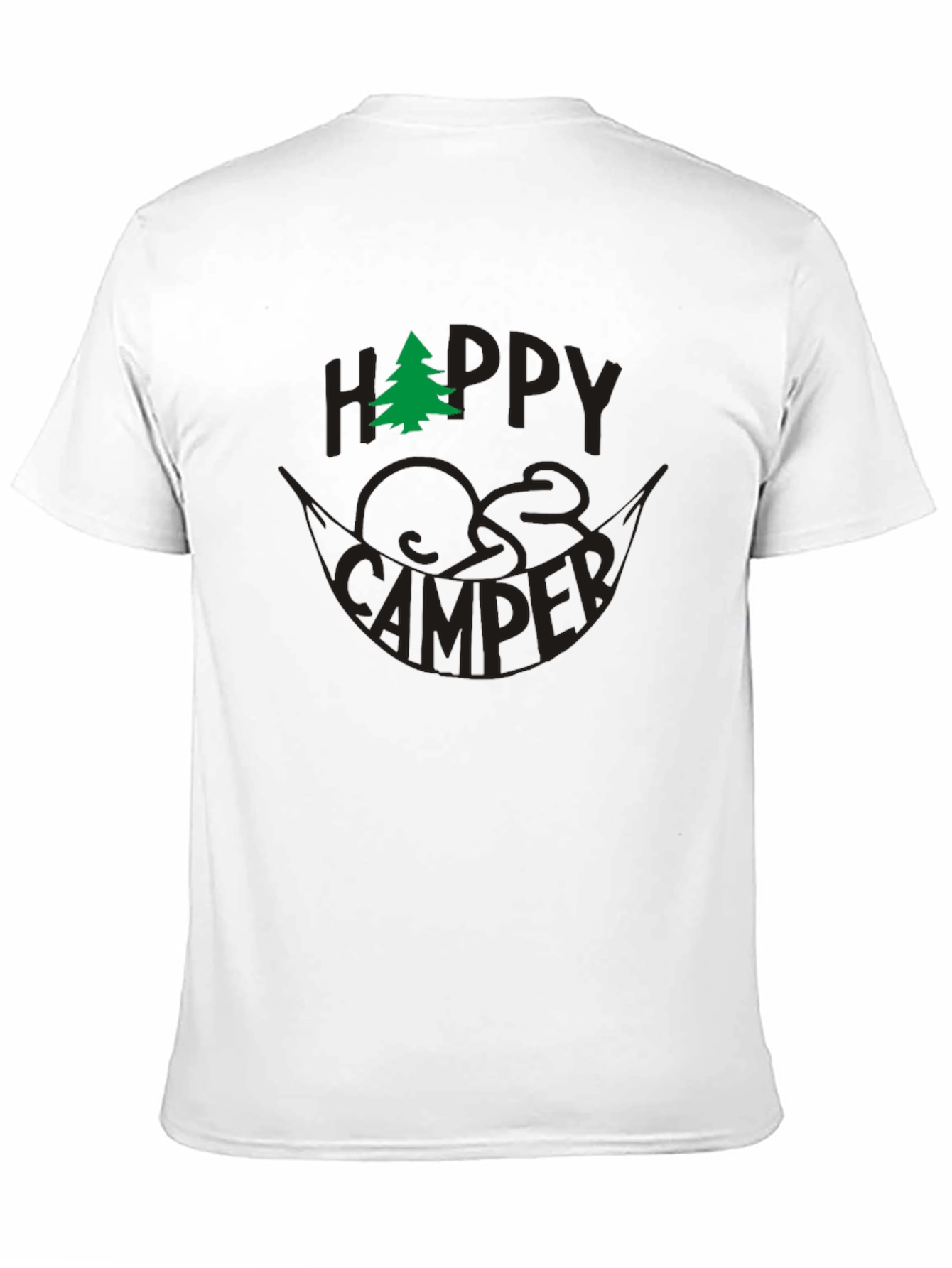 Happy Camper Black Graphic Tee