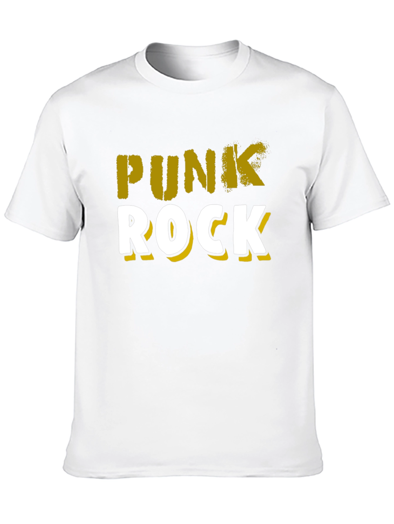 Punk Rock Graphic Tee - Black Cotton T-Shirt