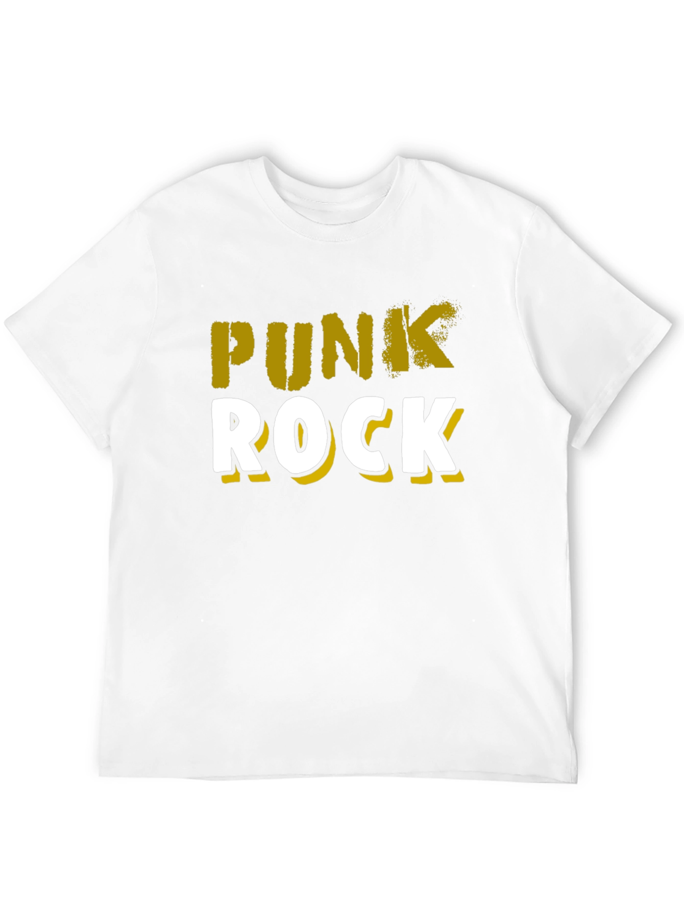 Punk Rock Graphic Tee - Black Cotton T-Shirt