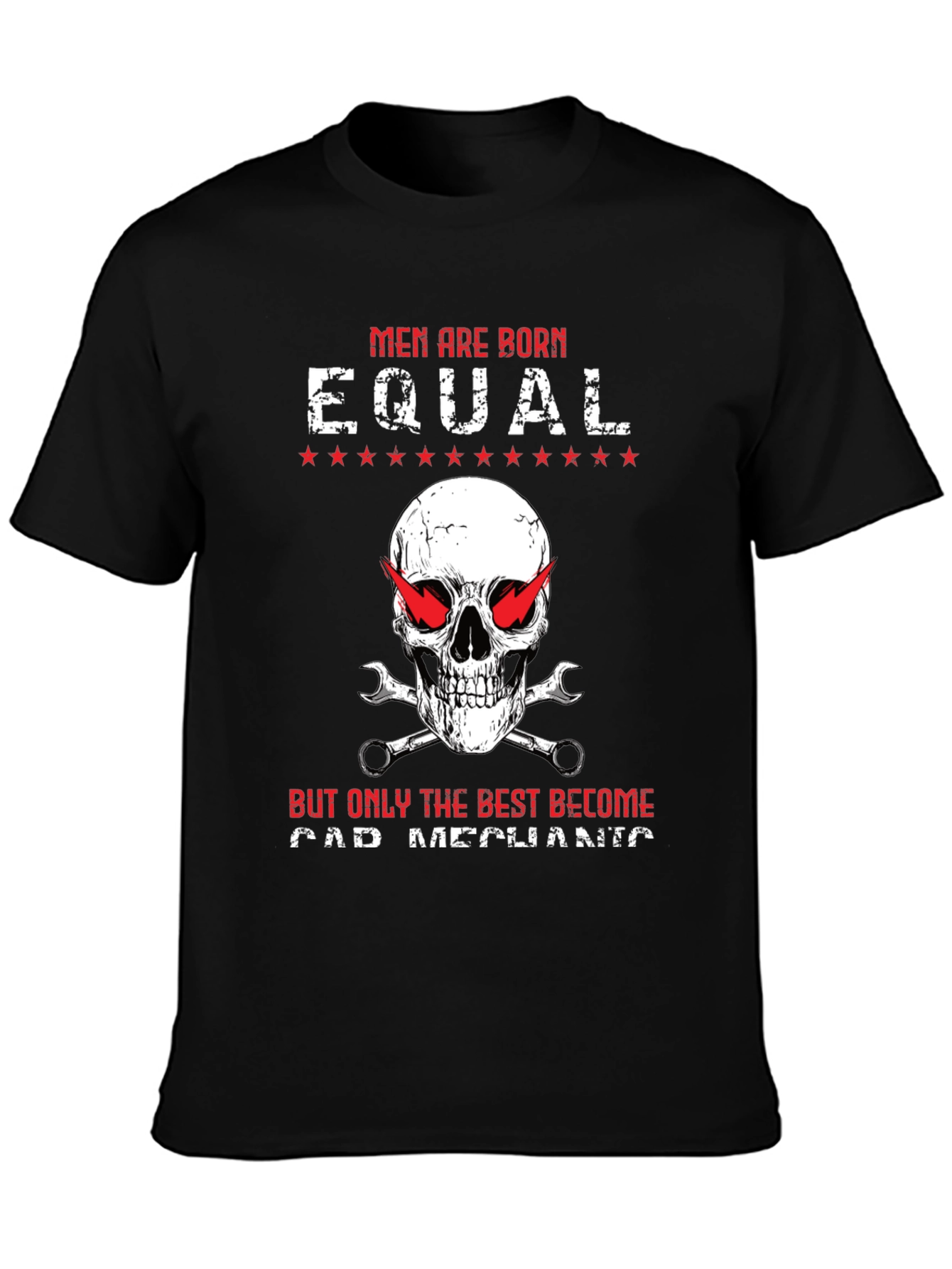 Car Mechanic Skull T-Shirt