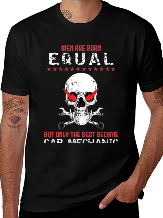Car Mechanic Skull T-Shirt