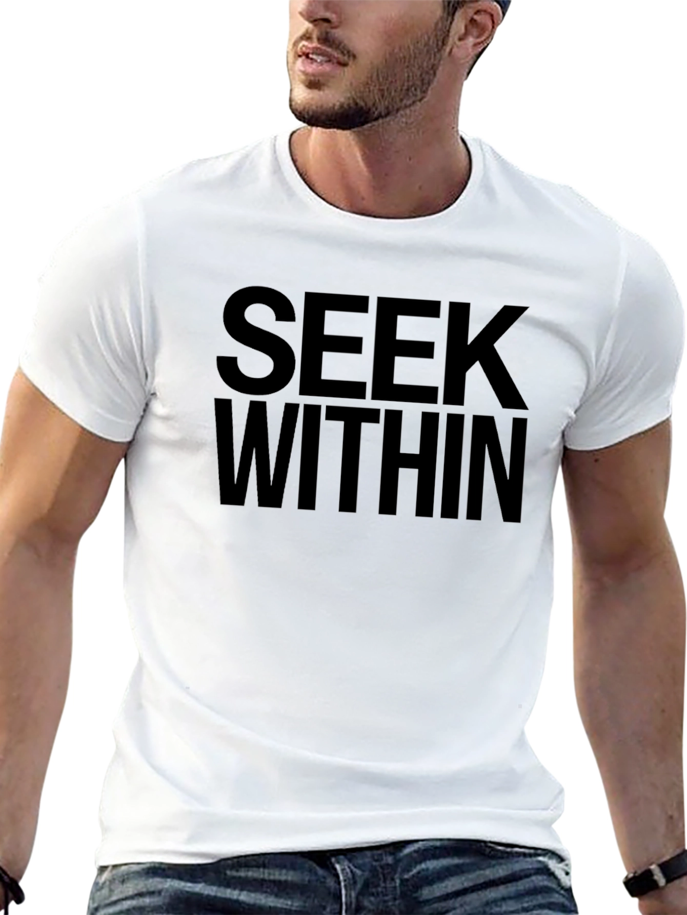 Seek Within Graphic Black T-Shirt