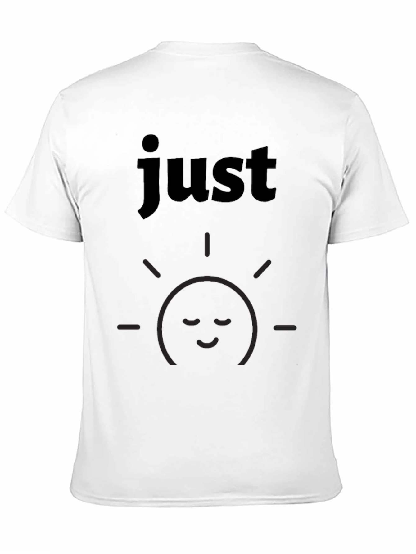 Just Smile Graphic T-Shirt - Casual Comfort