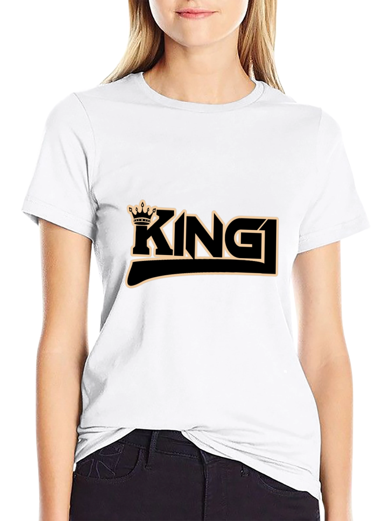 King Crown Graphic Black T-Shirt