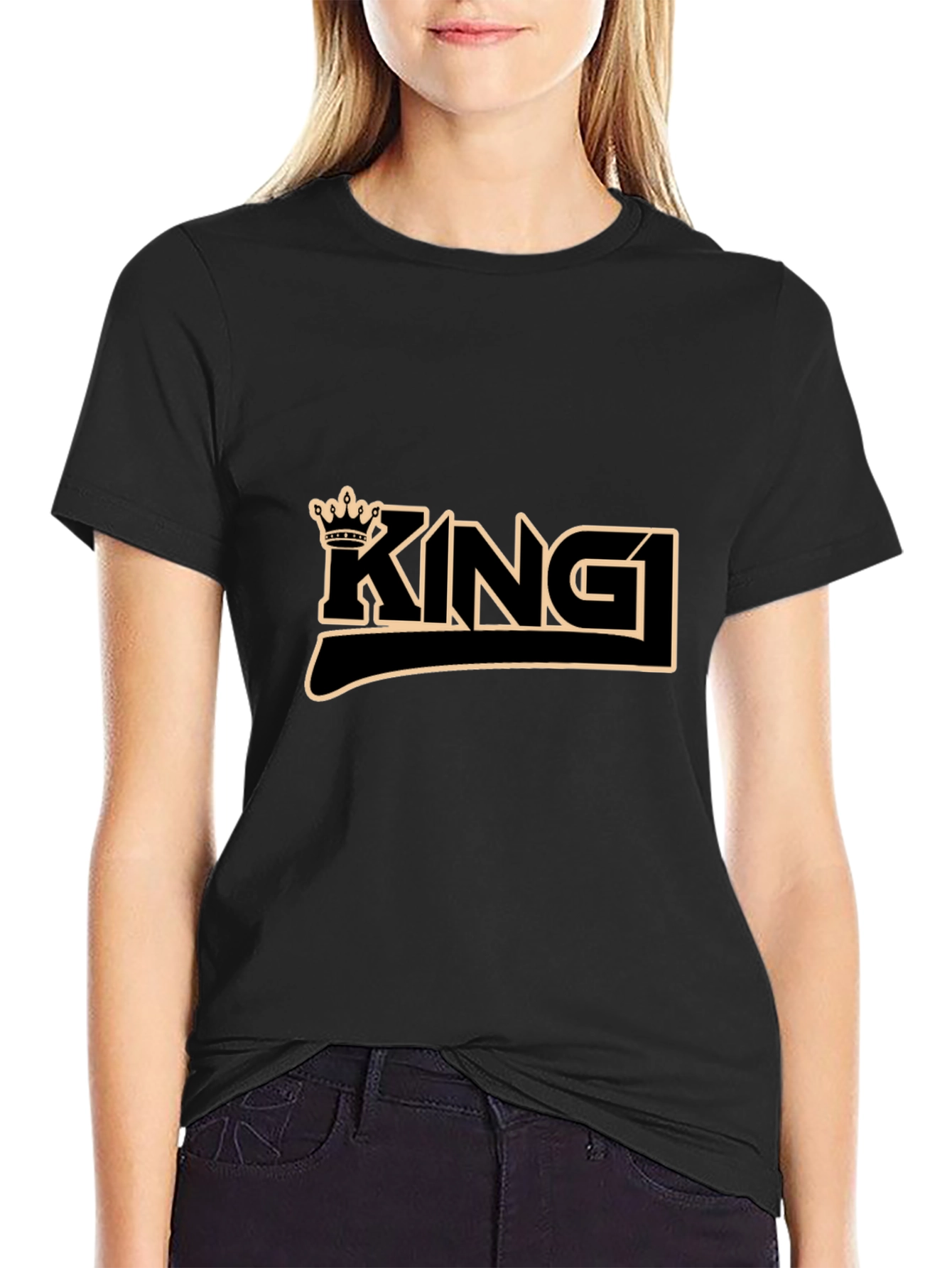 King Crown Graphic Black T-Shirt