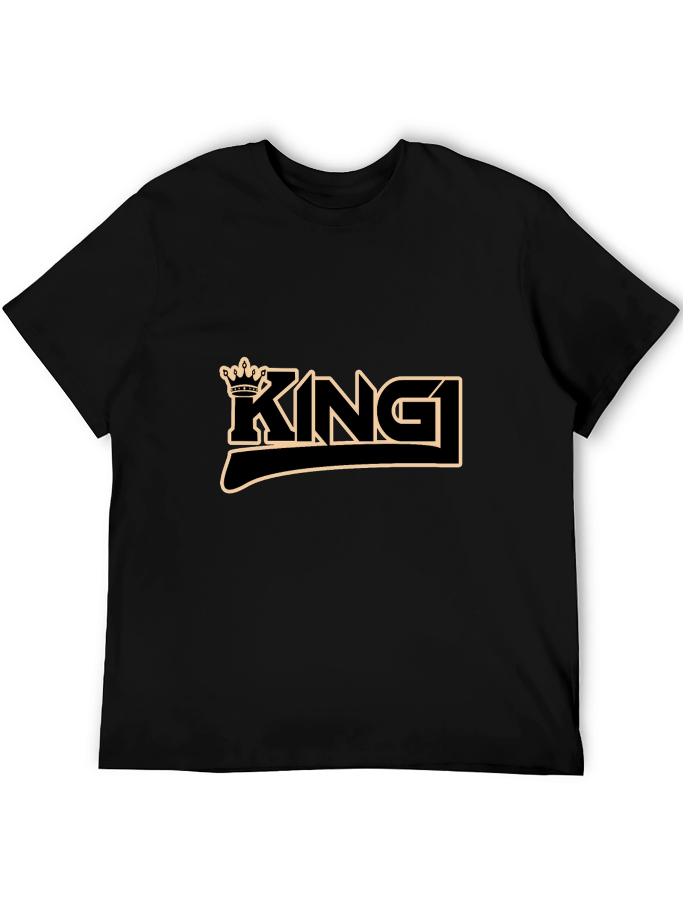 King Crown Graphic Black T-Shirt