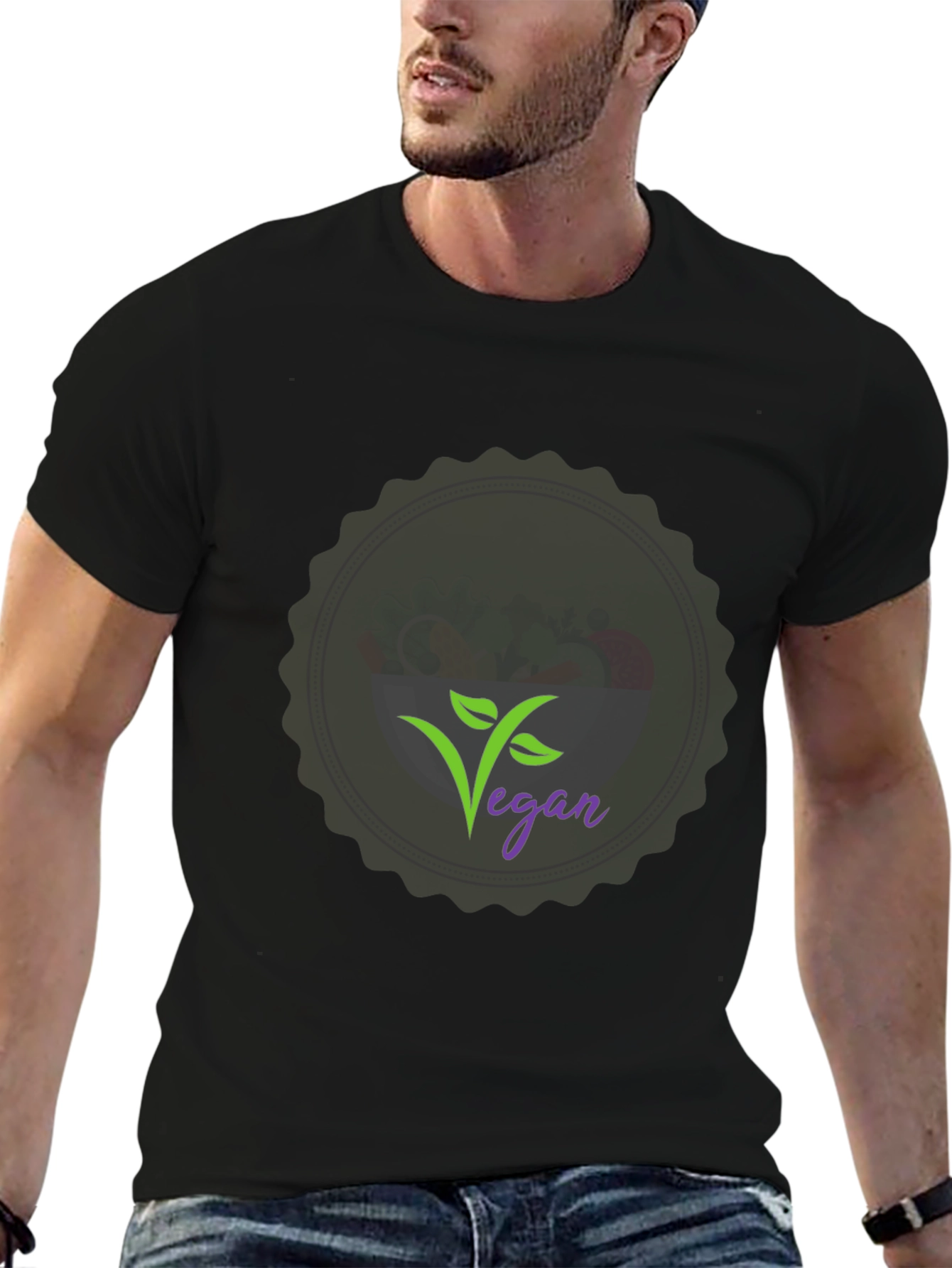 Stylish Vegan Graphic Tee - Comfortable Fit