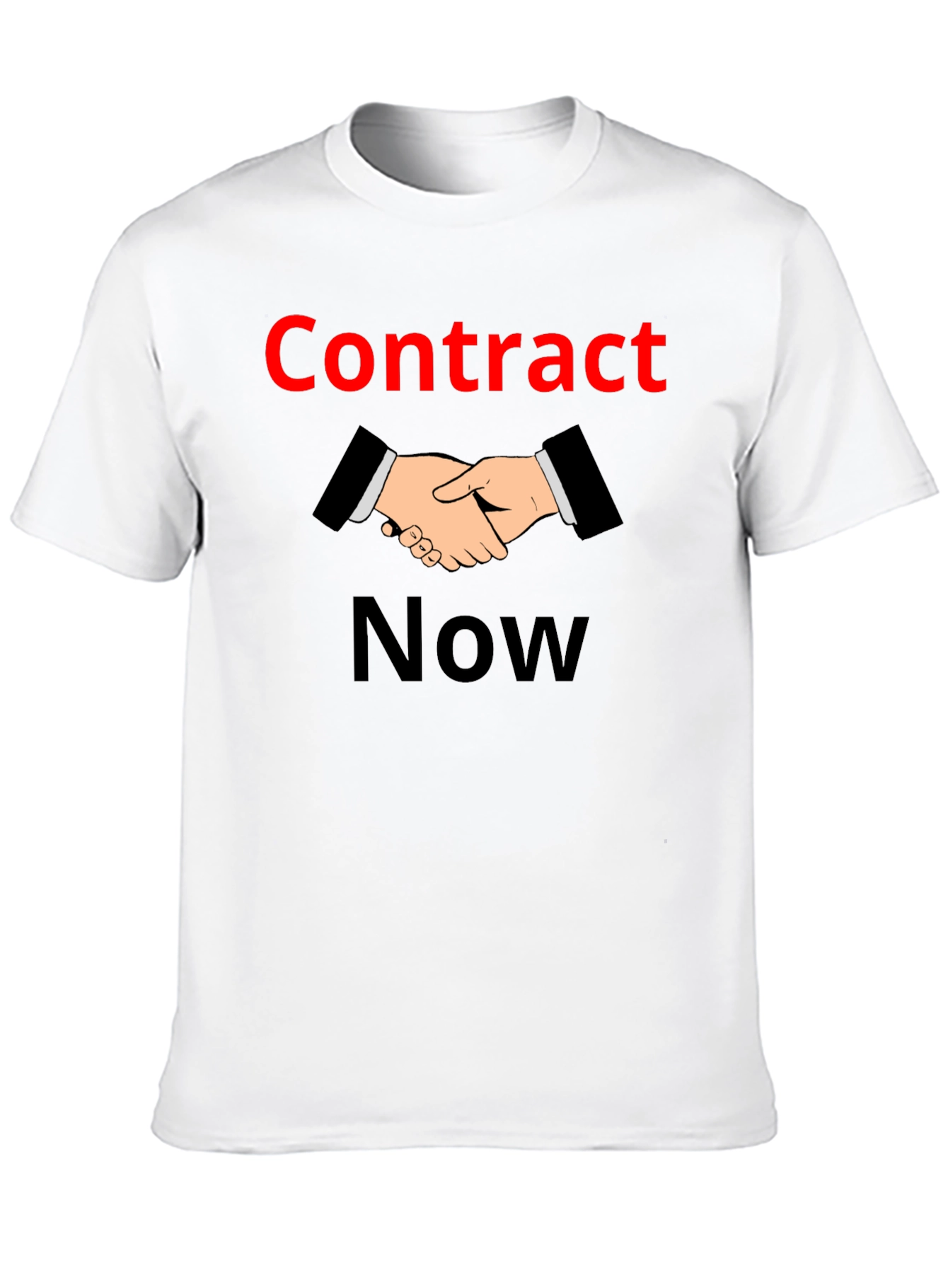 Contract Now Graphic T-Shirt - Black Cotton Tee