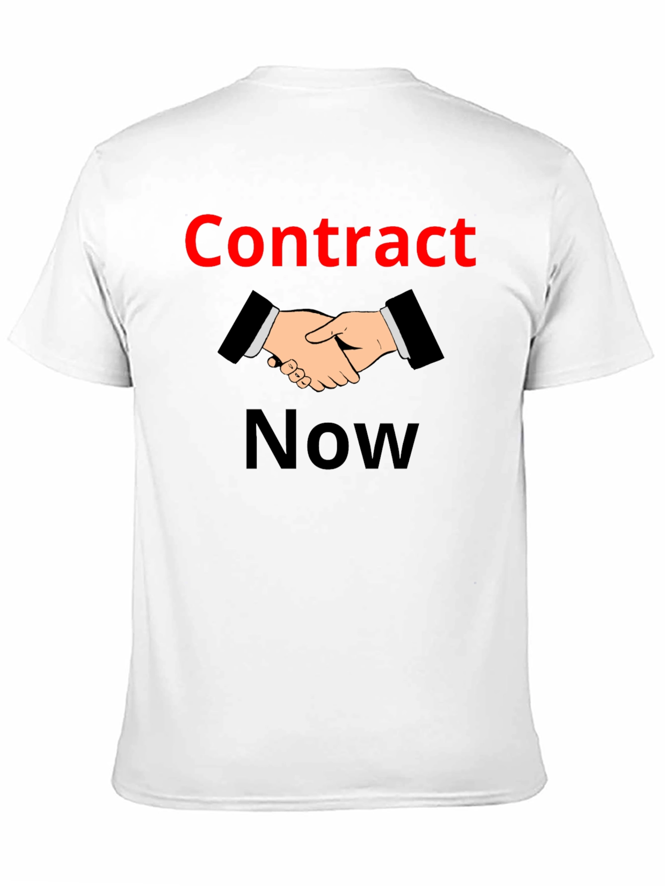Contract Now Graphic T-Shirt - Black Cotton Tee