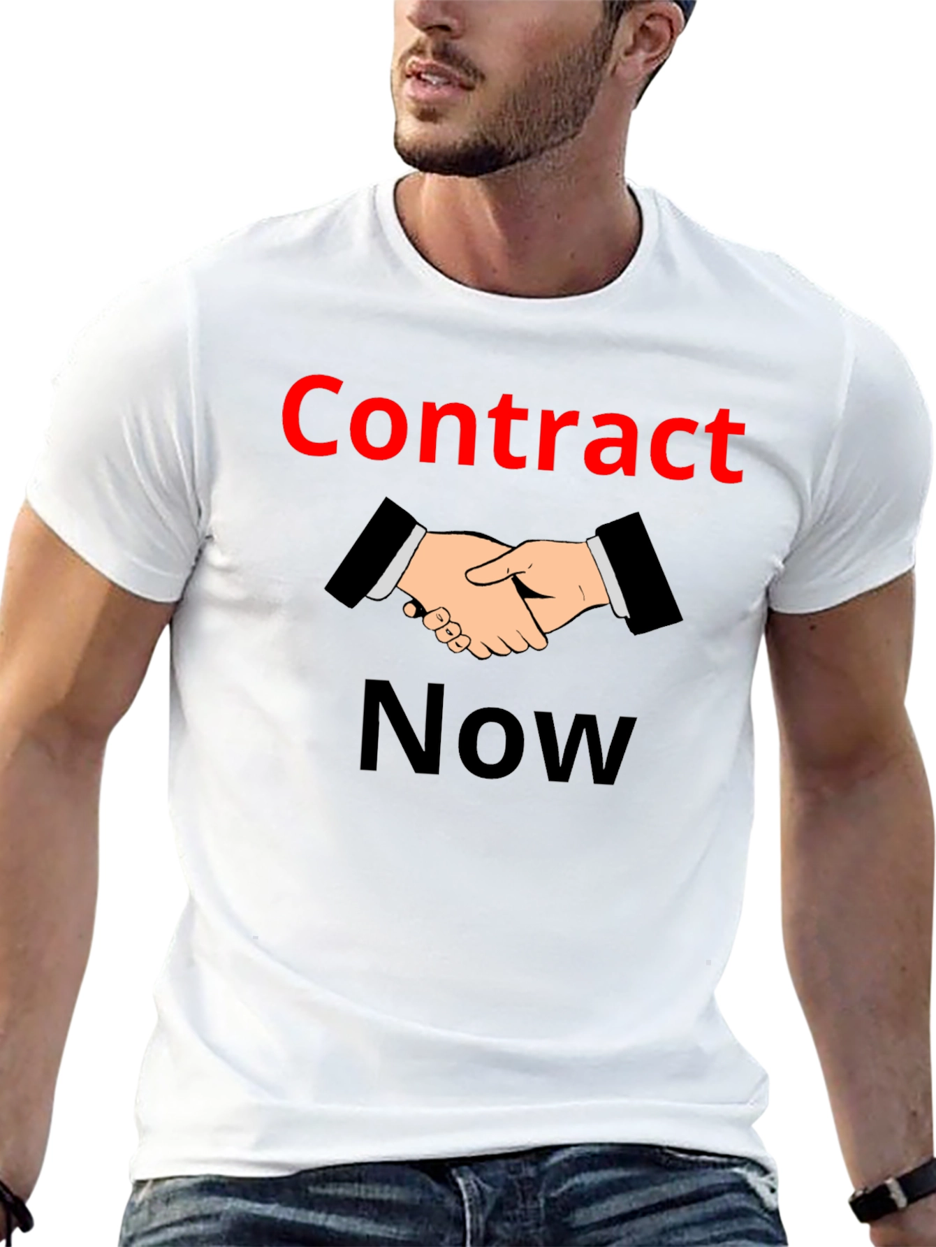 Contract Now Graphic T-Shirt - Black Cotton Tee