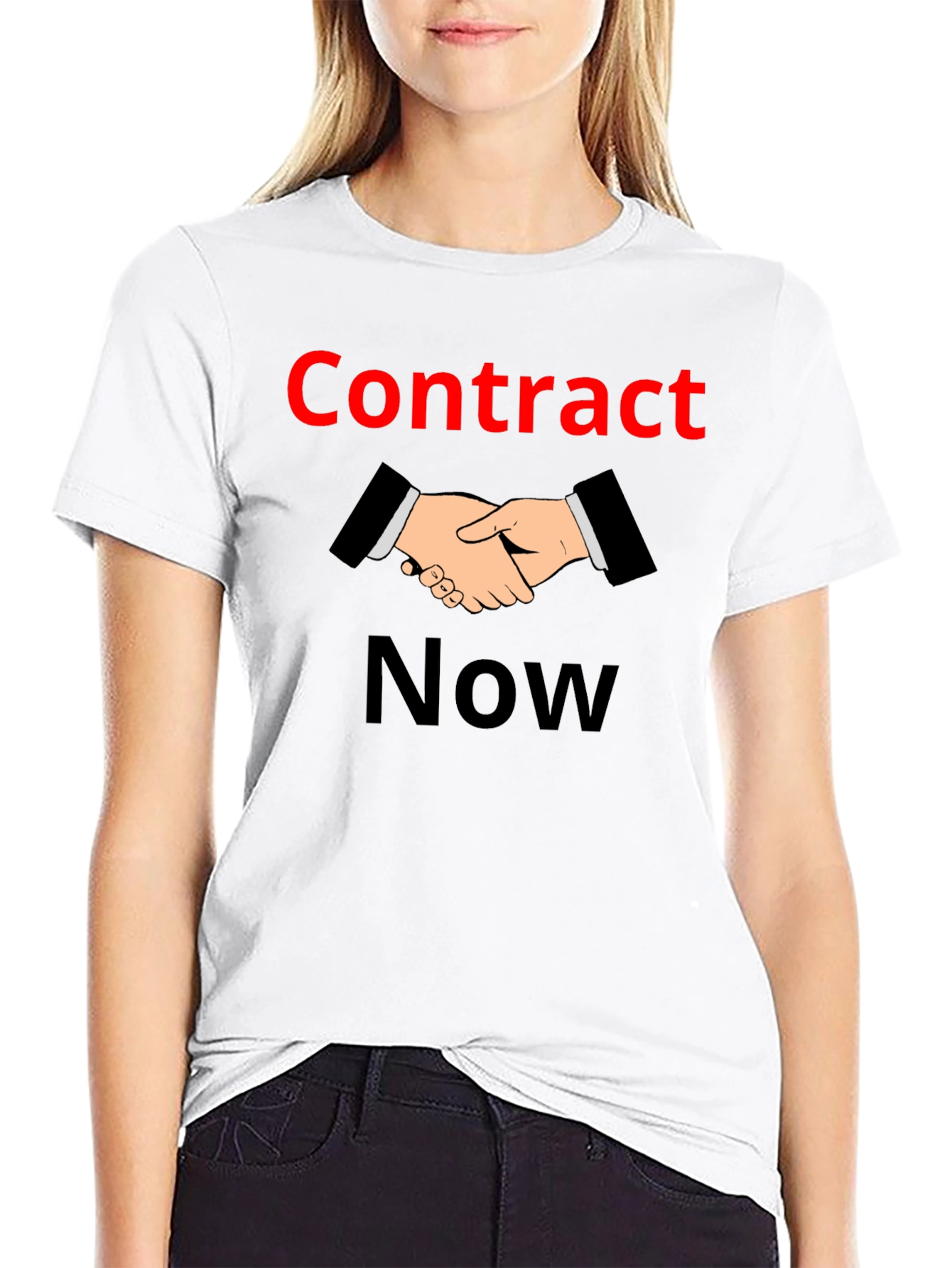 Contract Now Graphic T-Shirt - Black Cotton Tee