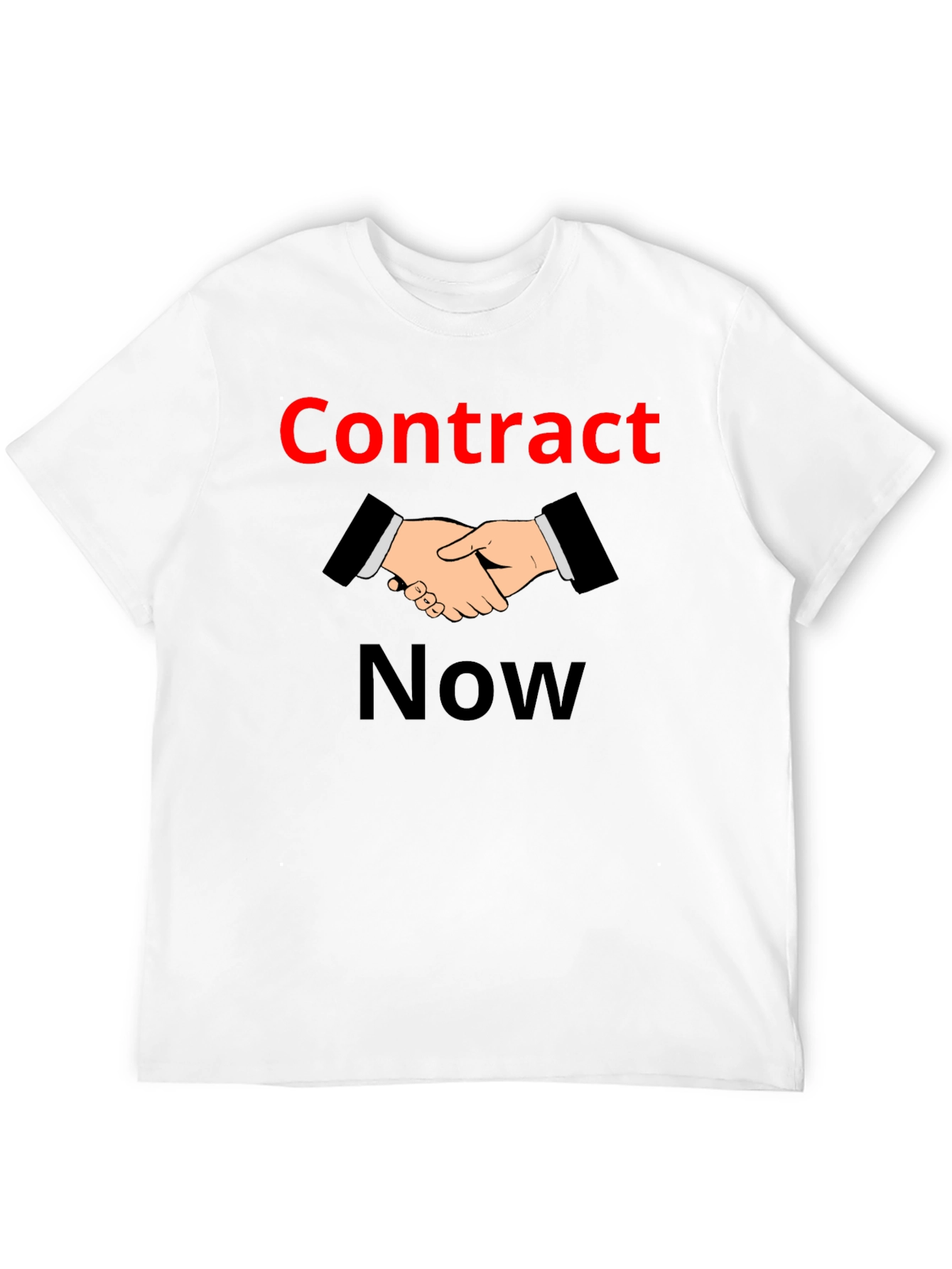 Contract Now Graphic T-Shirt - Black Cotton Tee