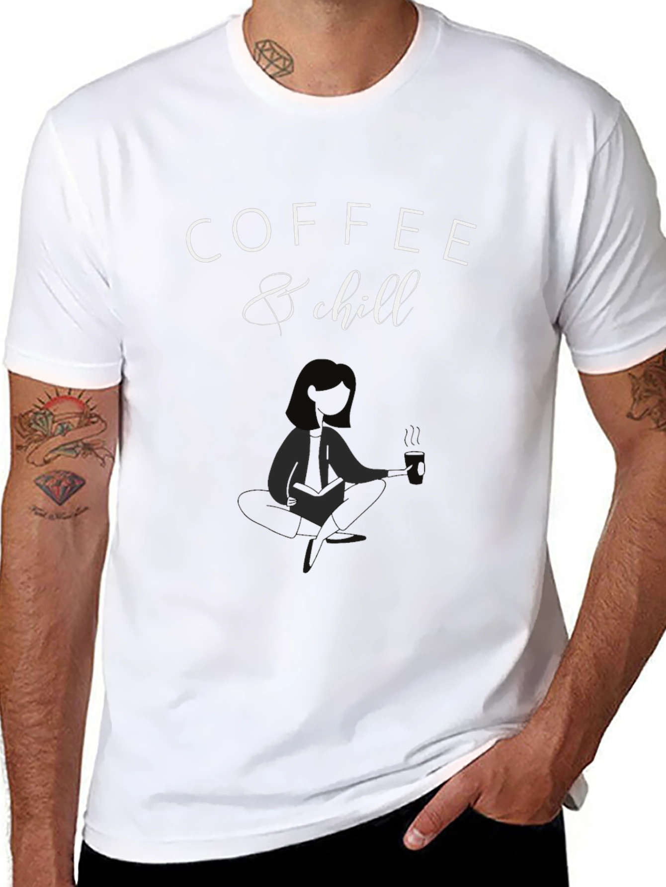 Coffee & Chill Graphic Tee - Relaxed Fit