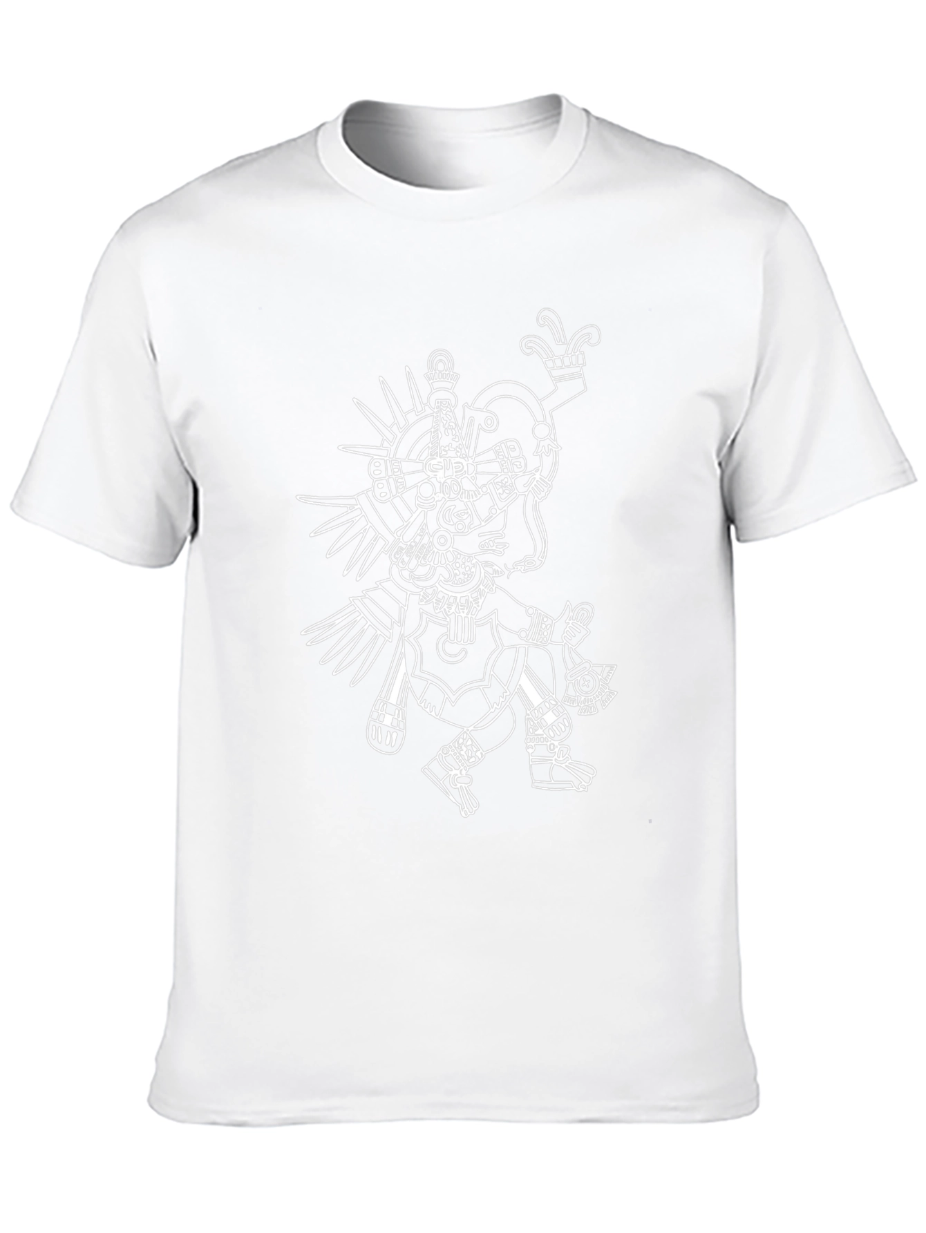 Aztec Inspired Graphic T-Shirt - Black