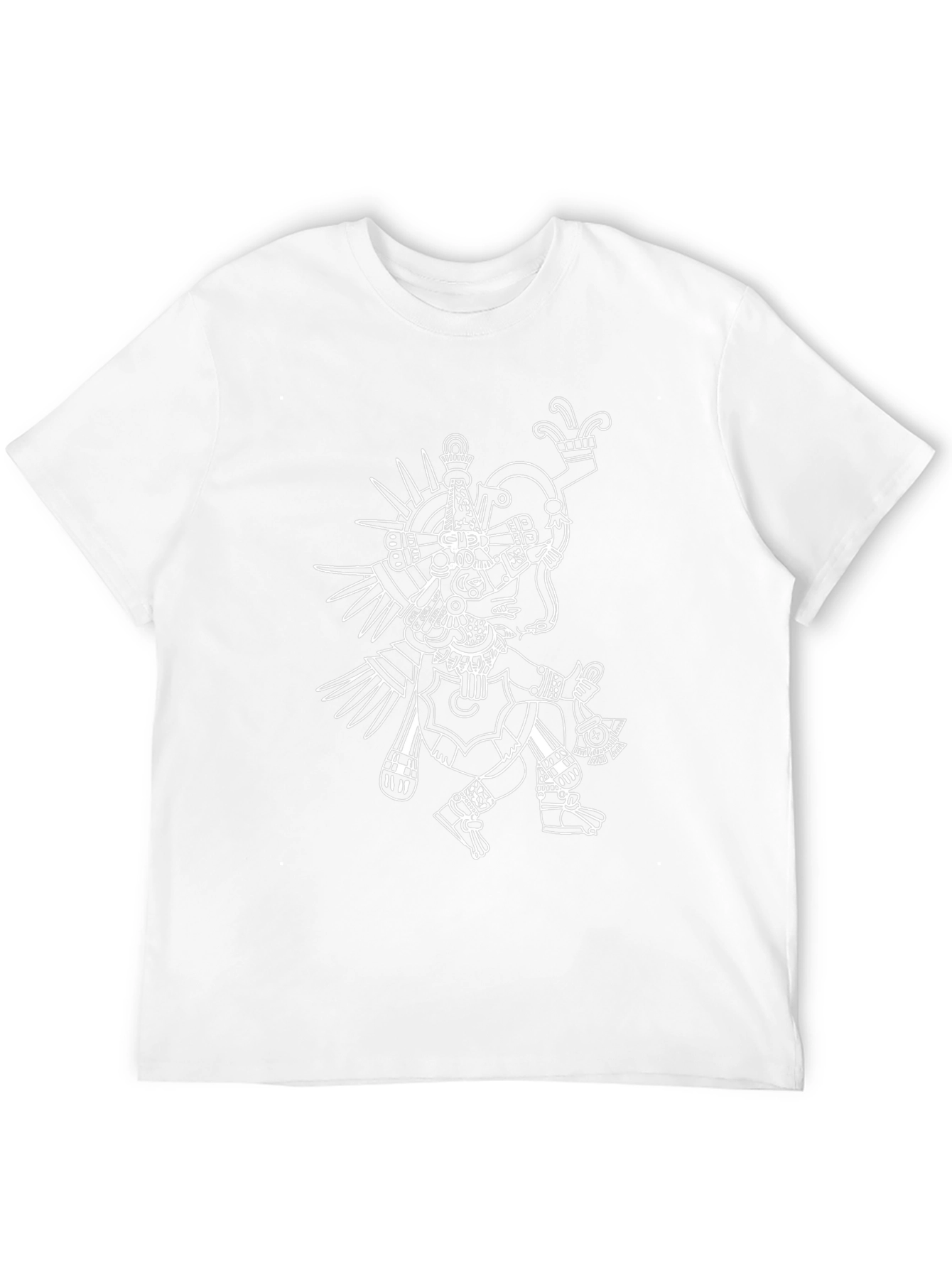 Aztec Inspired Graphic T-Shirt - Black