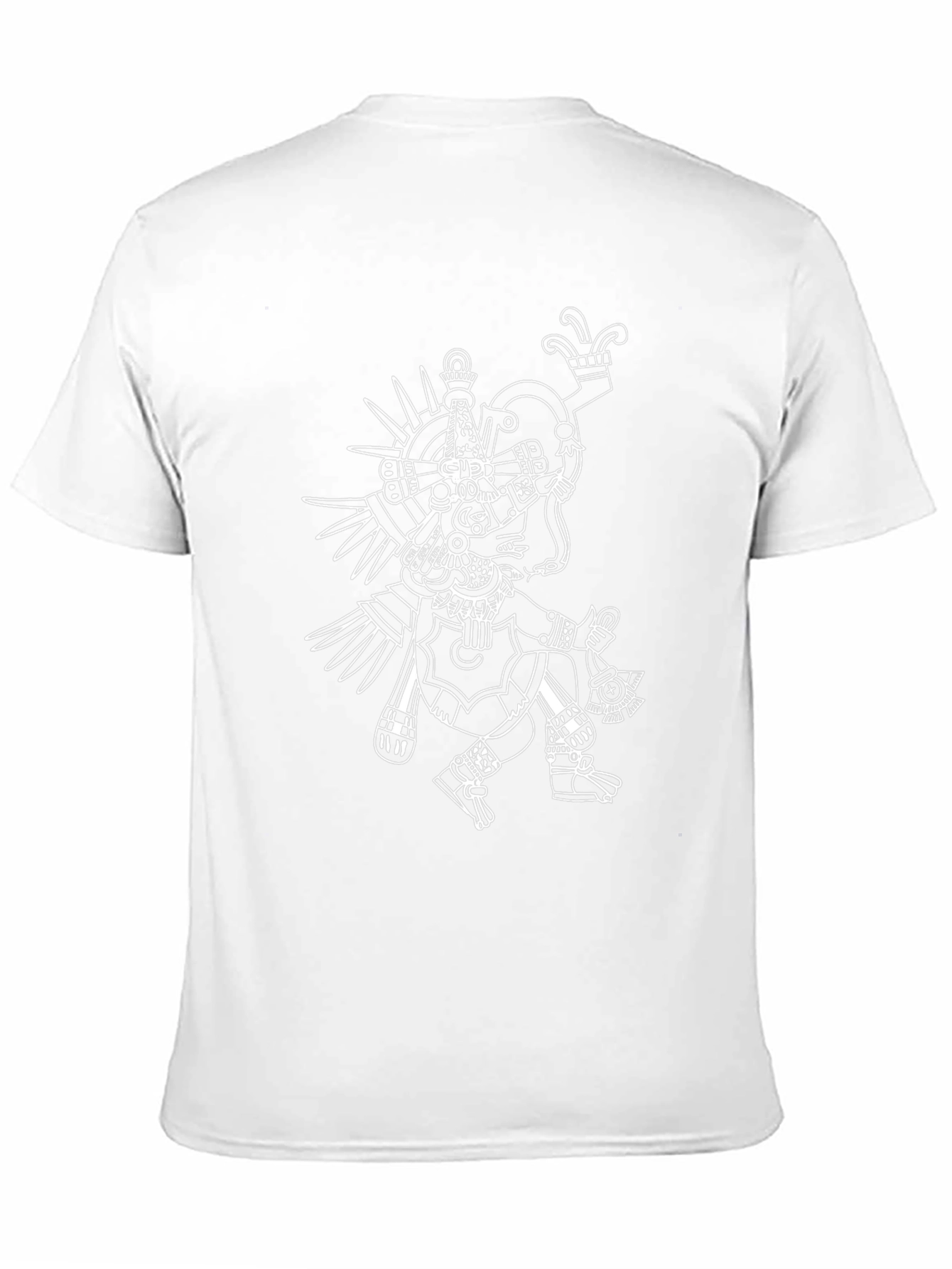 Aztec Inspired Graphic T-Shirt - Black
