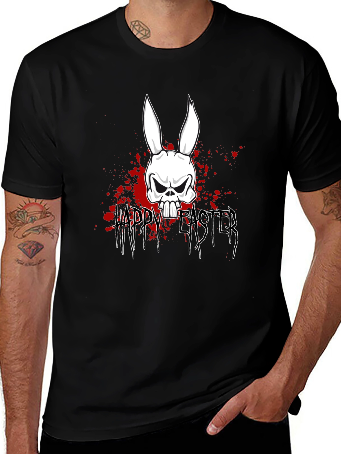 Grim Easter Bunny Skull T-Shirt
