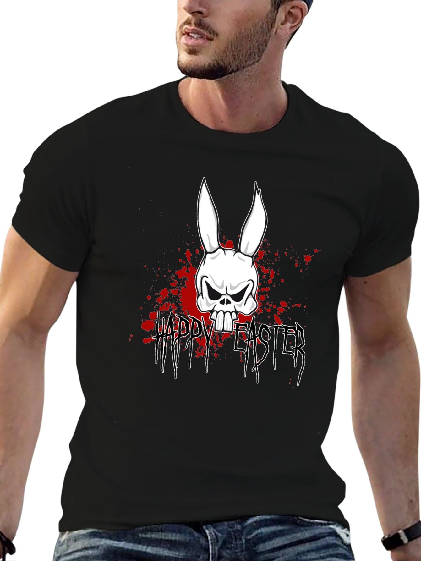 Grim Easter Bunny Skull T-Shirt