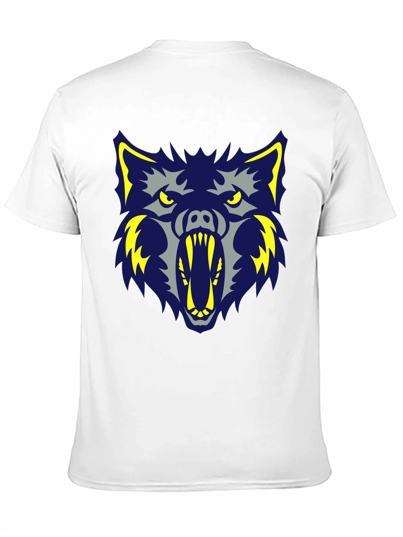 Ferocious Wolf Graphic Black Tee
