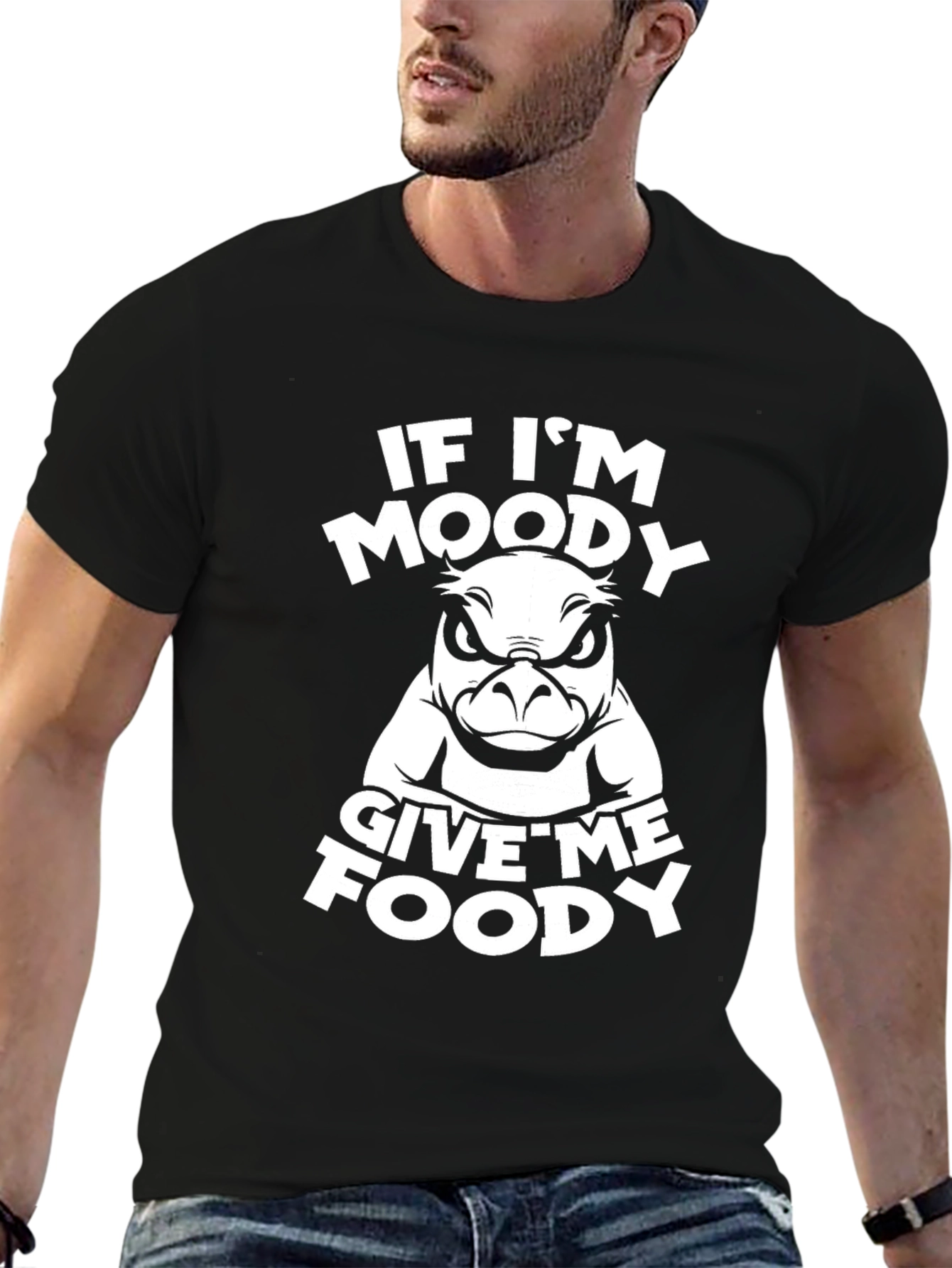 Moody Foody Graphic T-Shirt - Funny Apparel