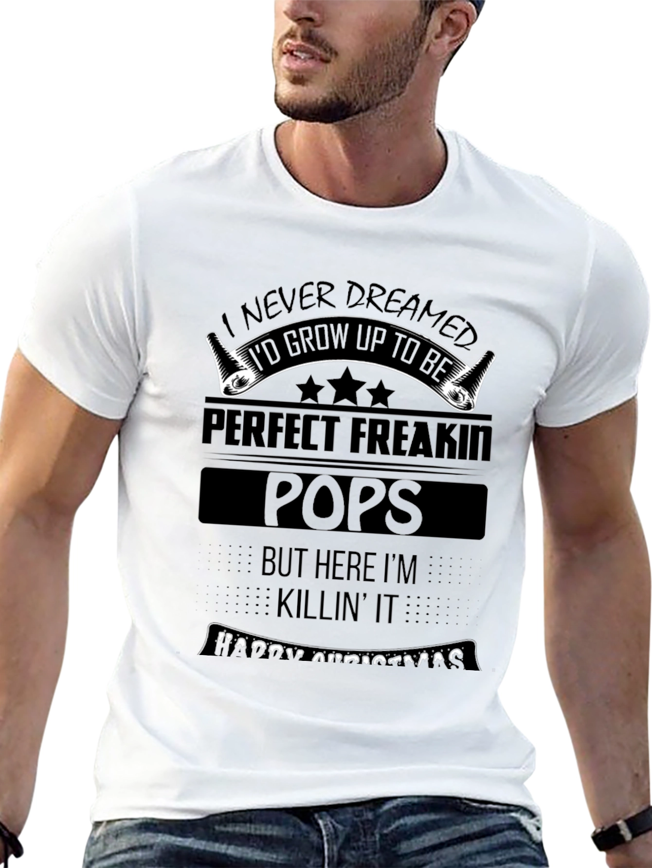 Perfect Freakin Pops T-Shirt - Funny Fathers Day Gift