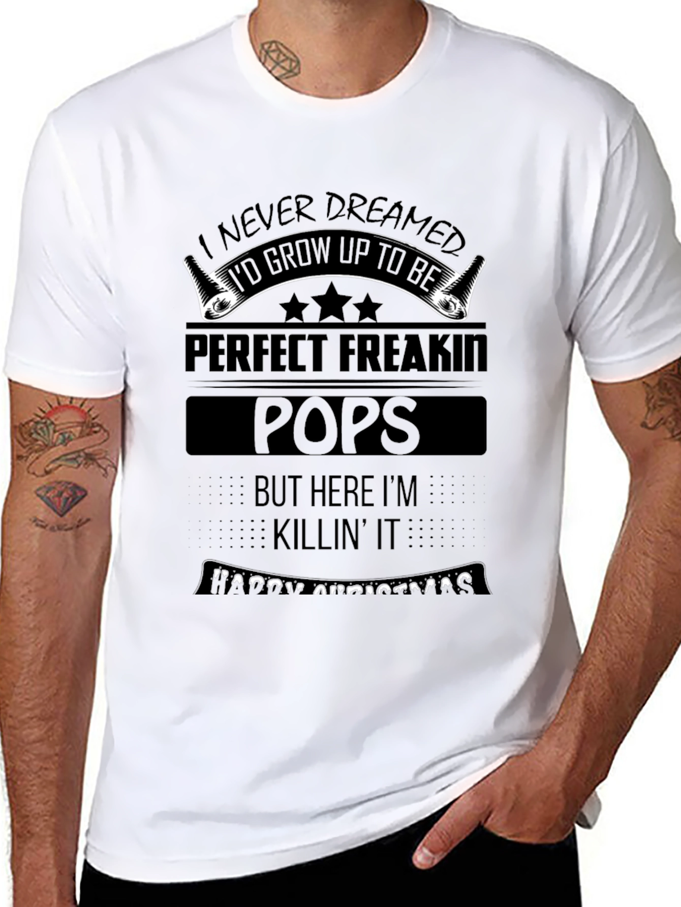 Perfect Freakin Pops T-Shirt - Funny Fathers Day Gift
