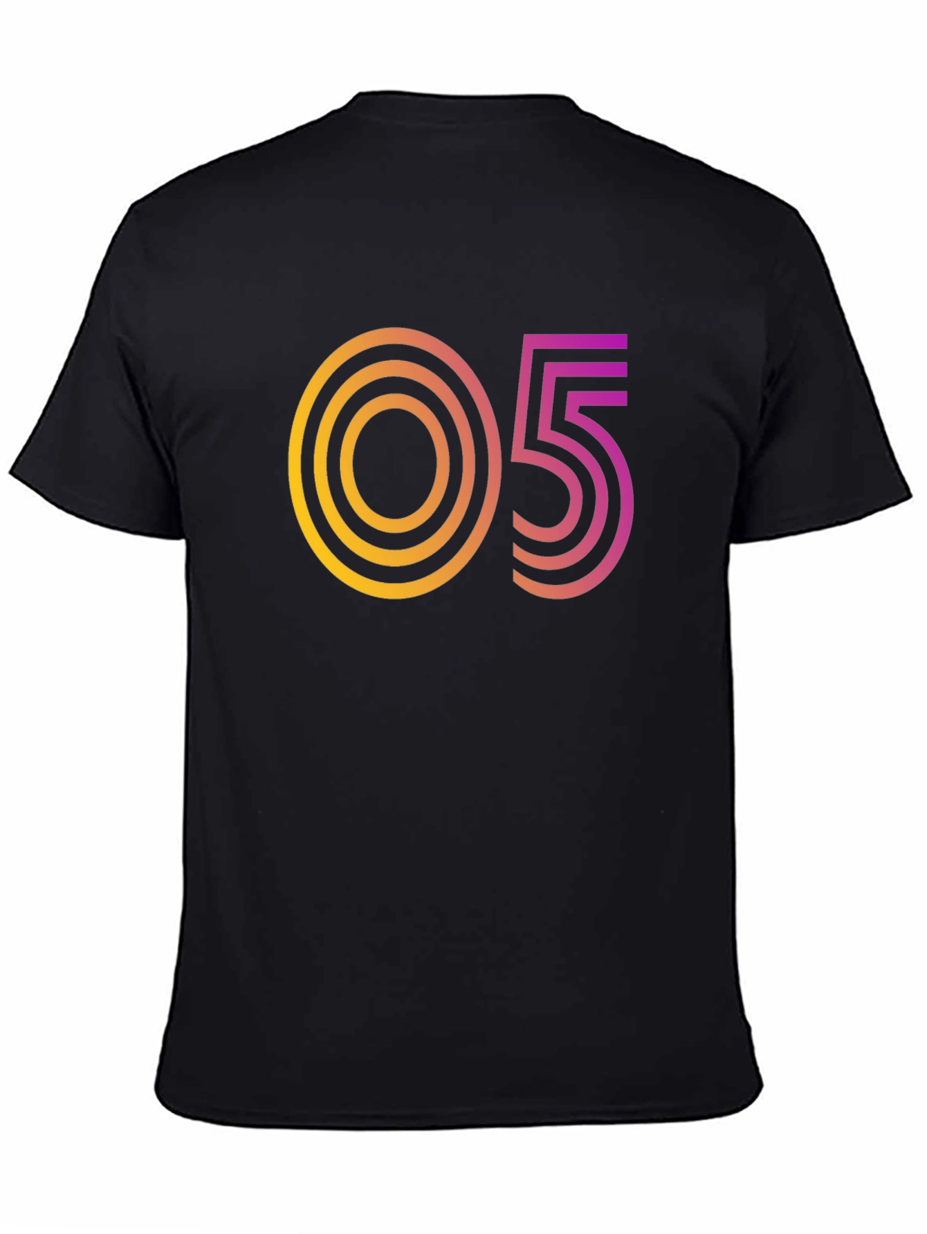 Retro Number Graphic Tee - 05 Design