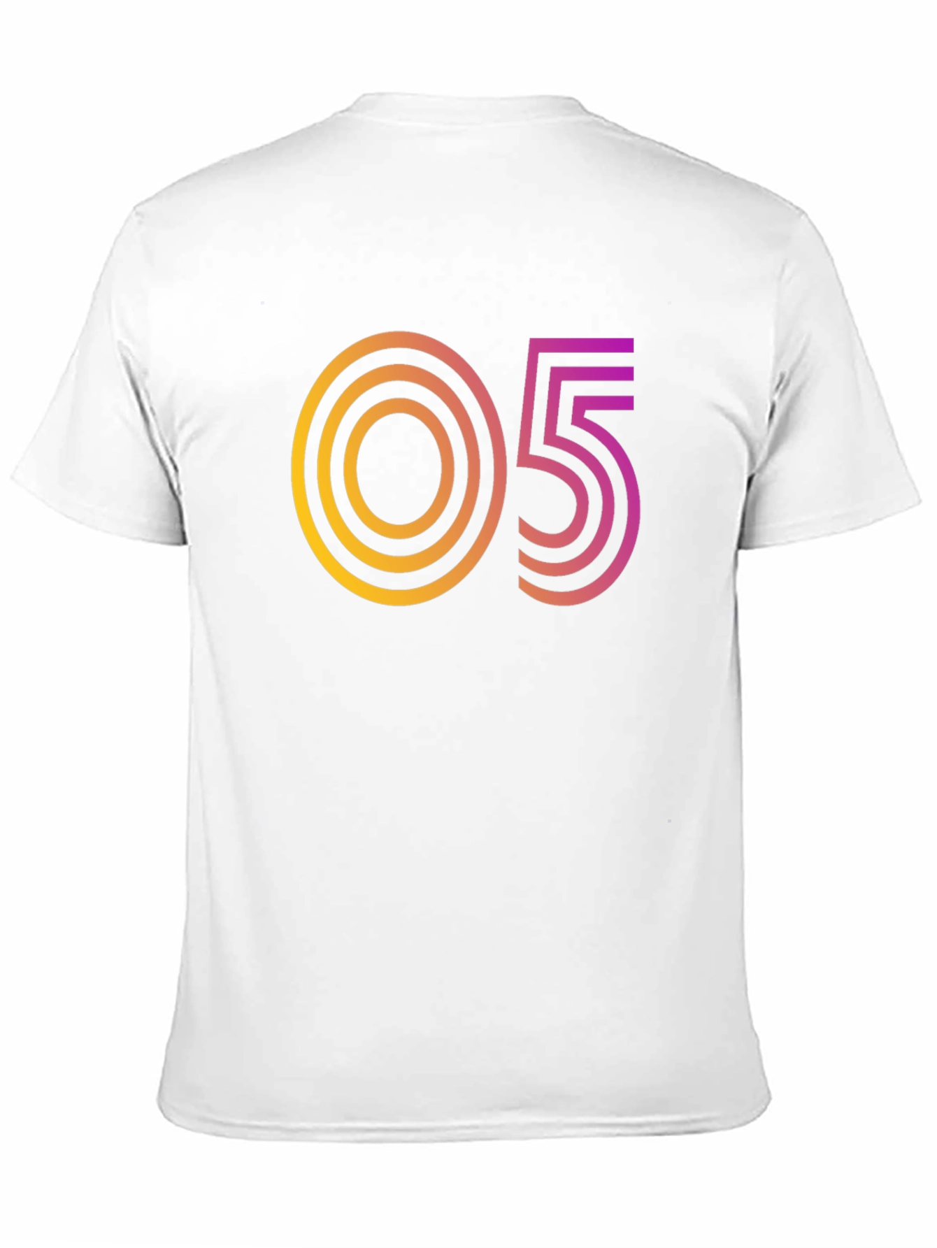 Retro Number Graphic Tee - 05 Design