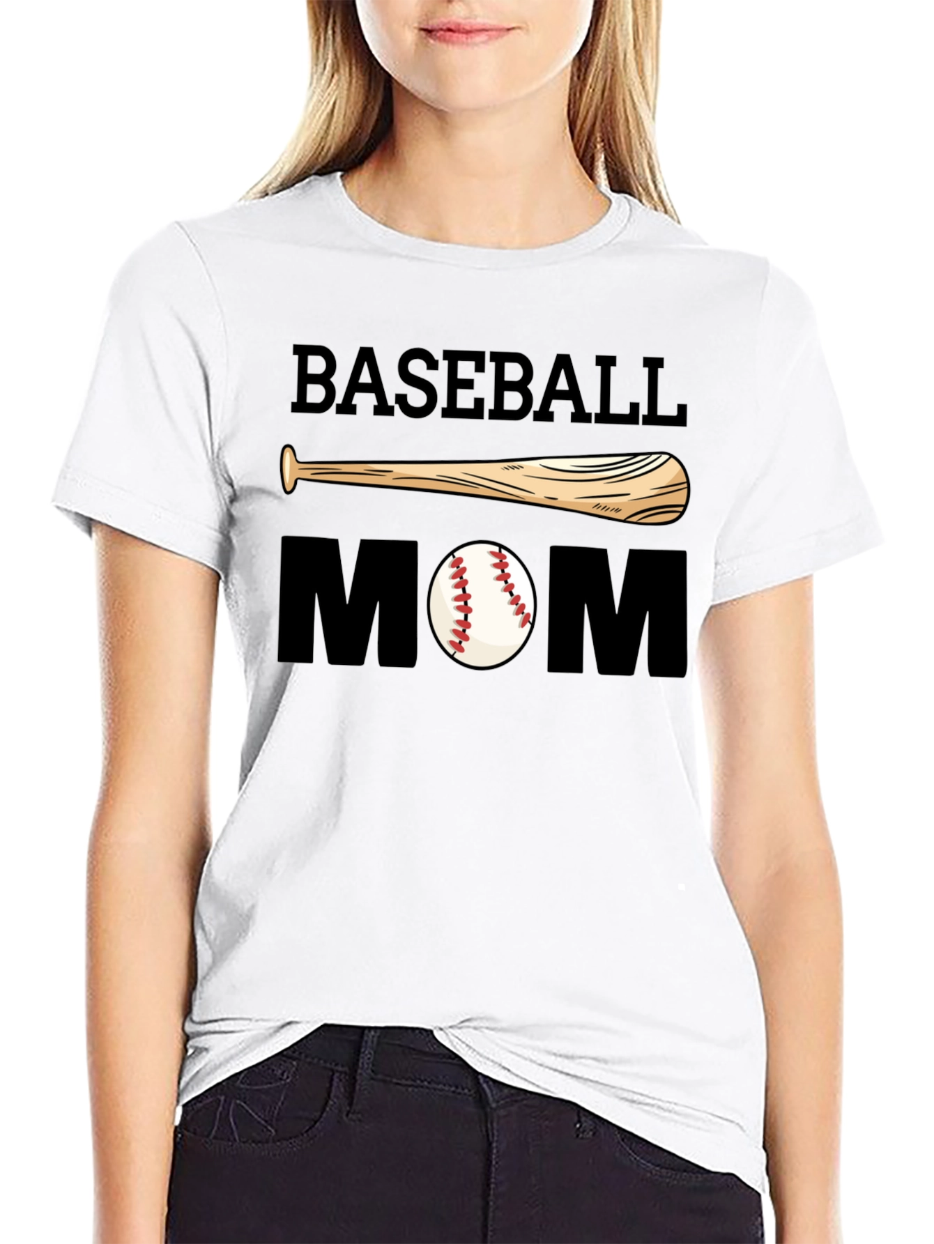Baseball Mom Graphic T-Shirt
