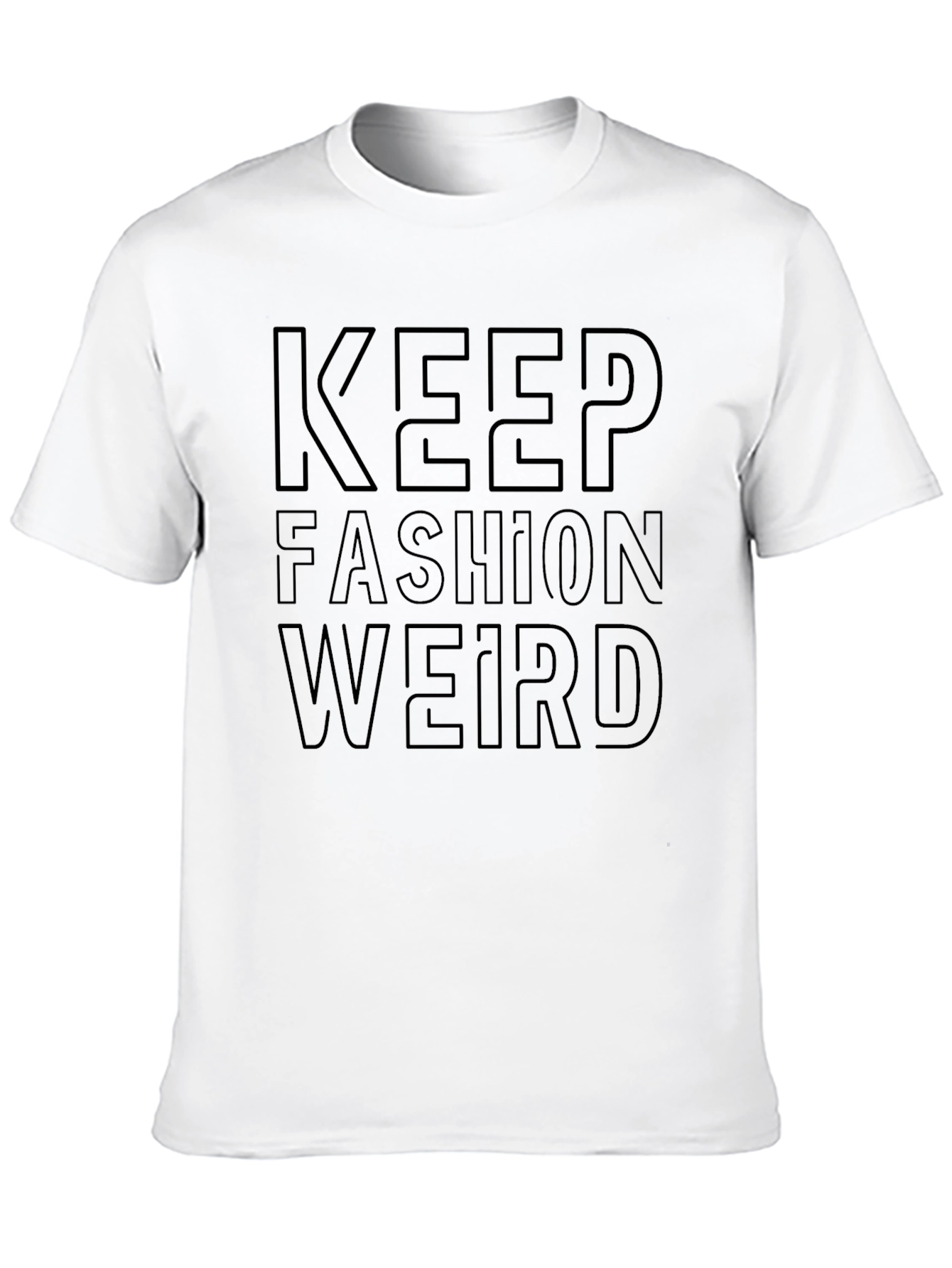 Keep Fashion Weird Black Graphic Tee