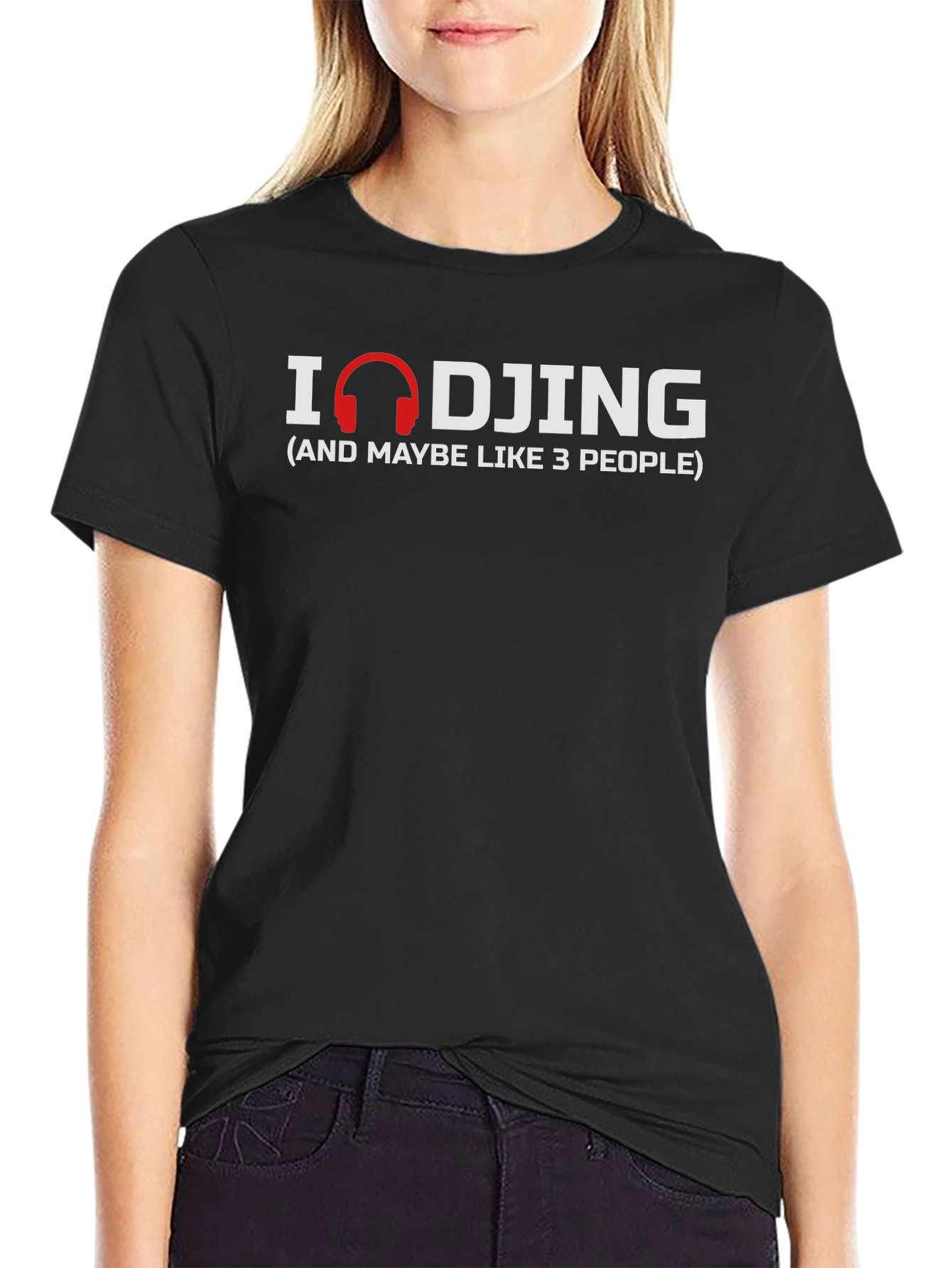 I Love DJing Funny Graphic Tee