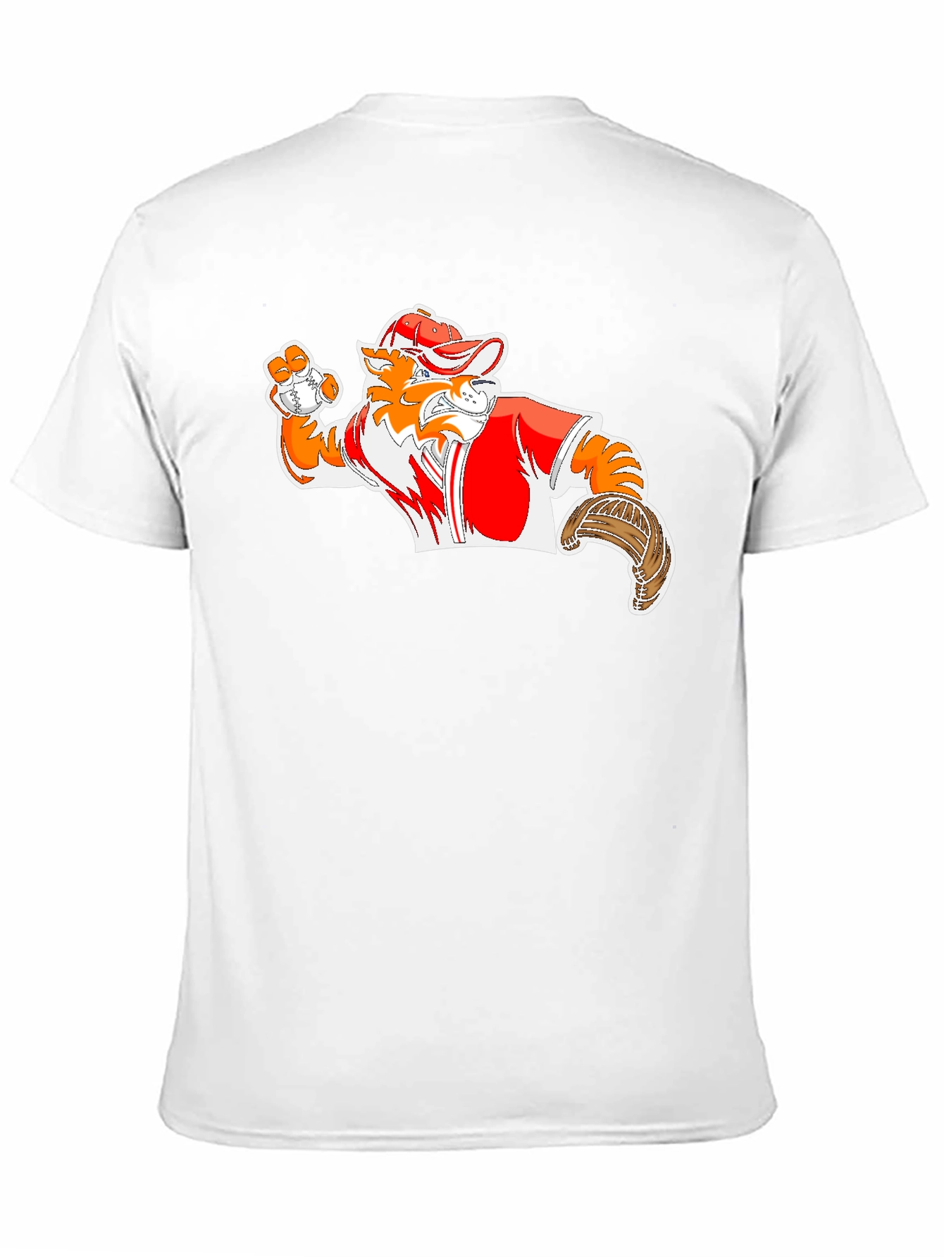 Baseball Mascot Graphic Tee - Black
