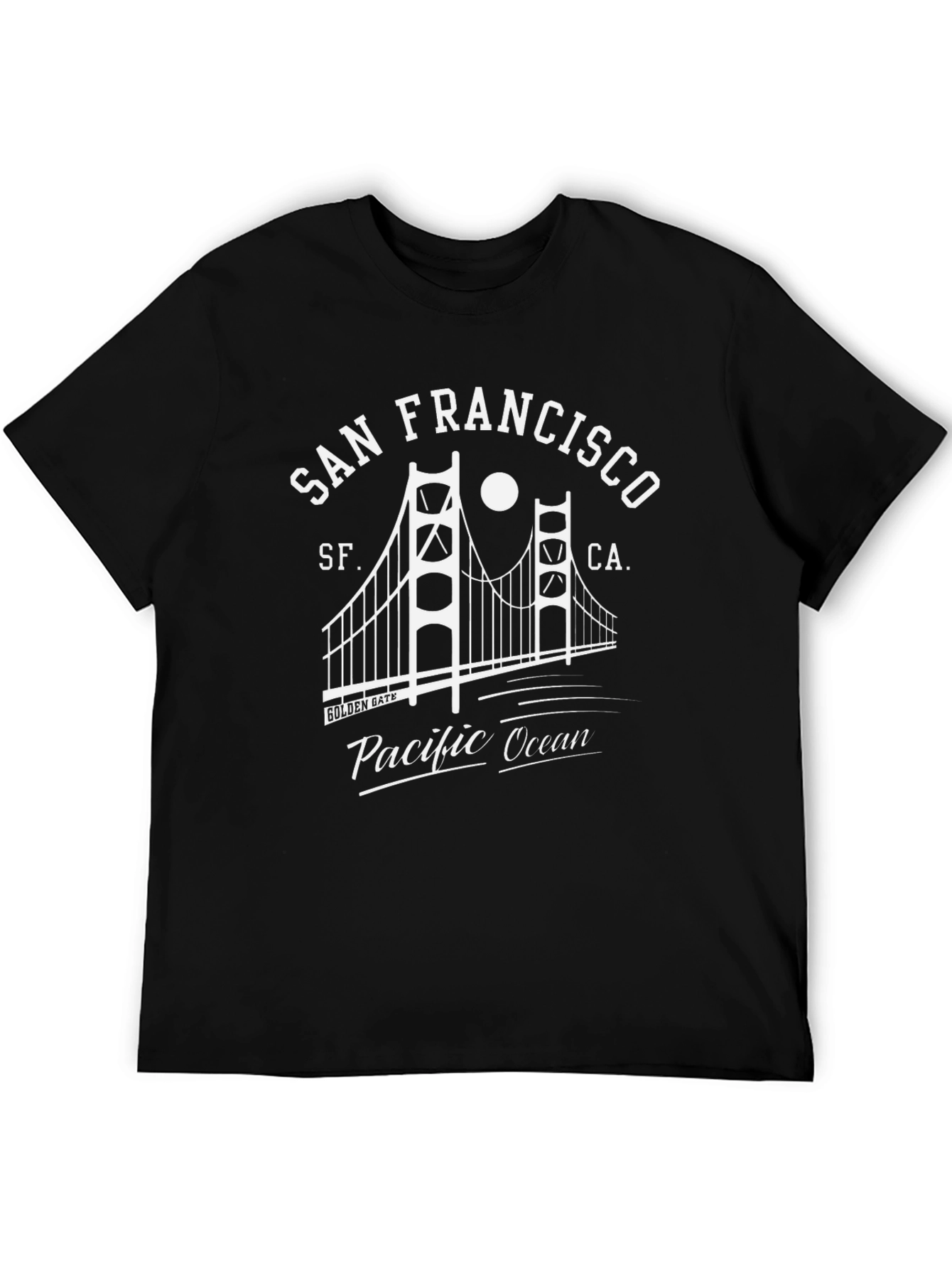 San Francisco Golden Gate Bridge Black T-Shirt