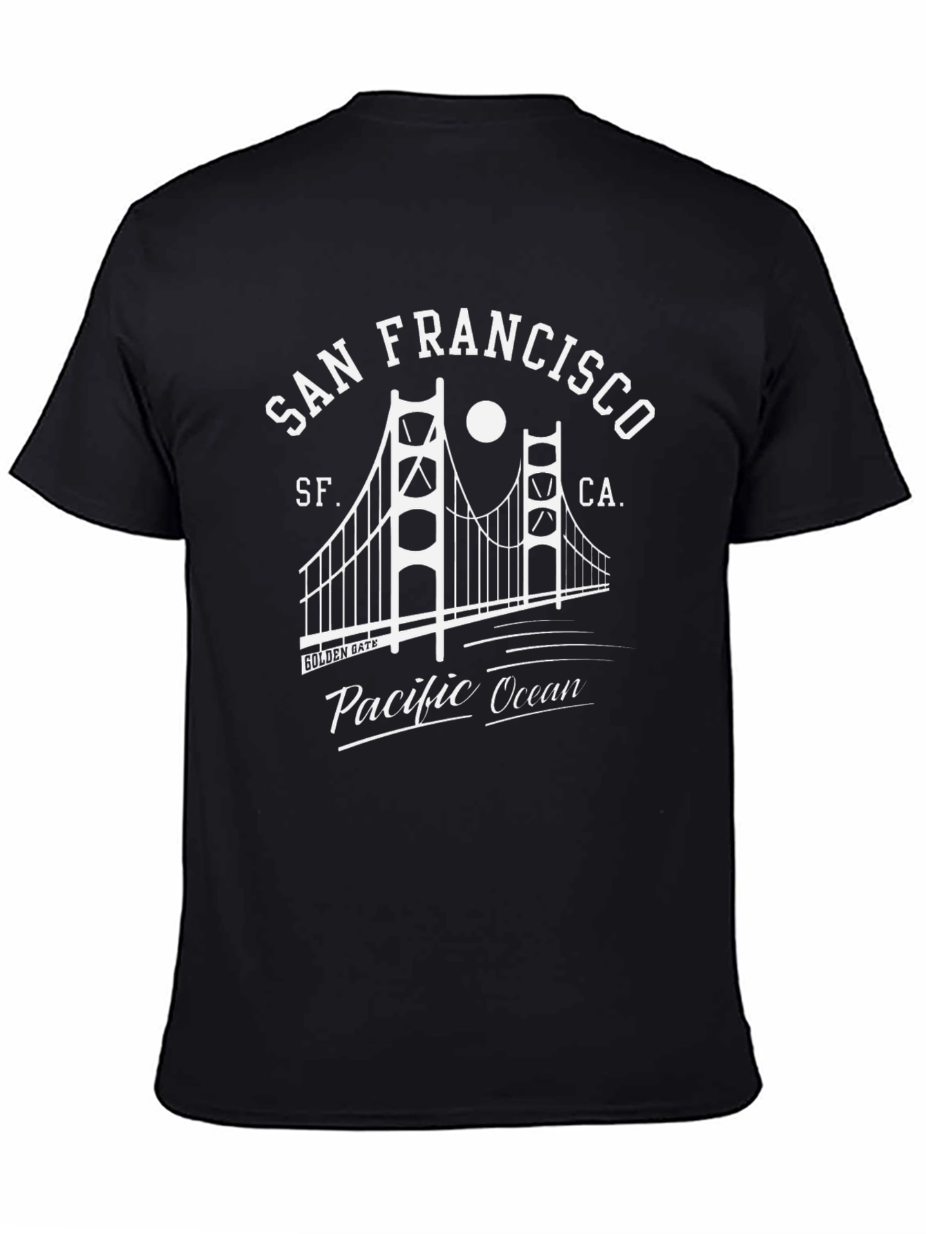 San Francisco Golden Gate Bridge Black T-Shirt