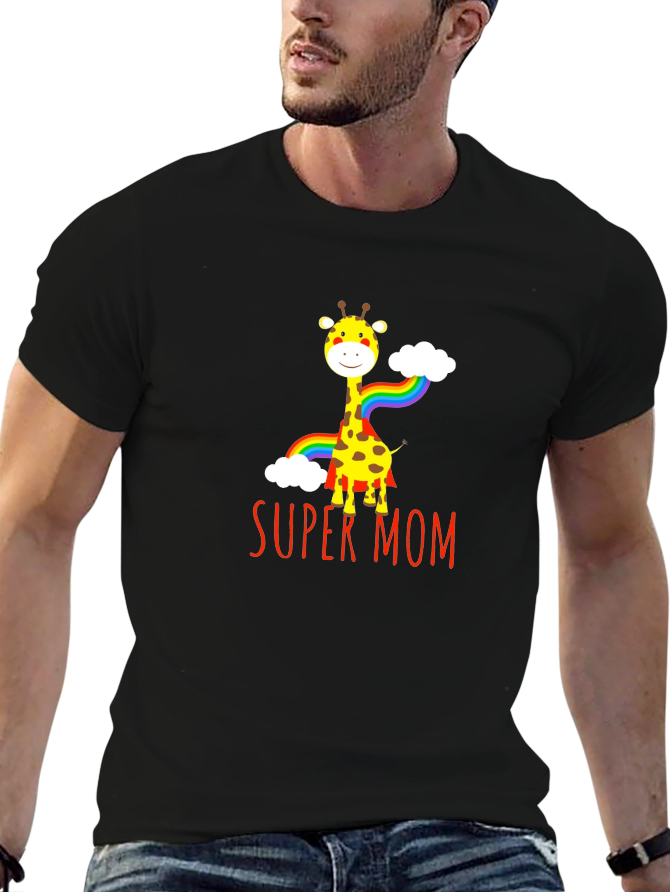 Super Mom Giraffe T-Shirt