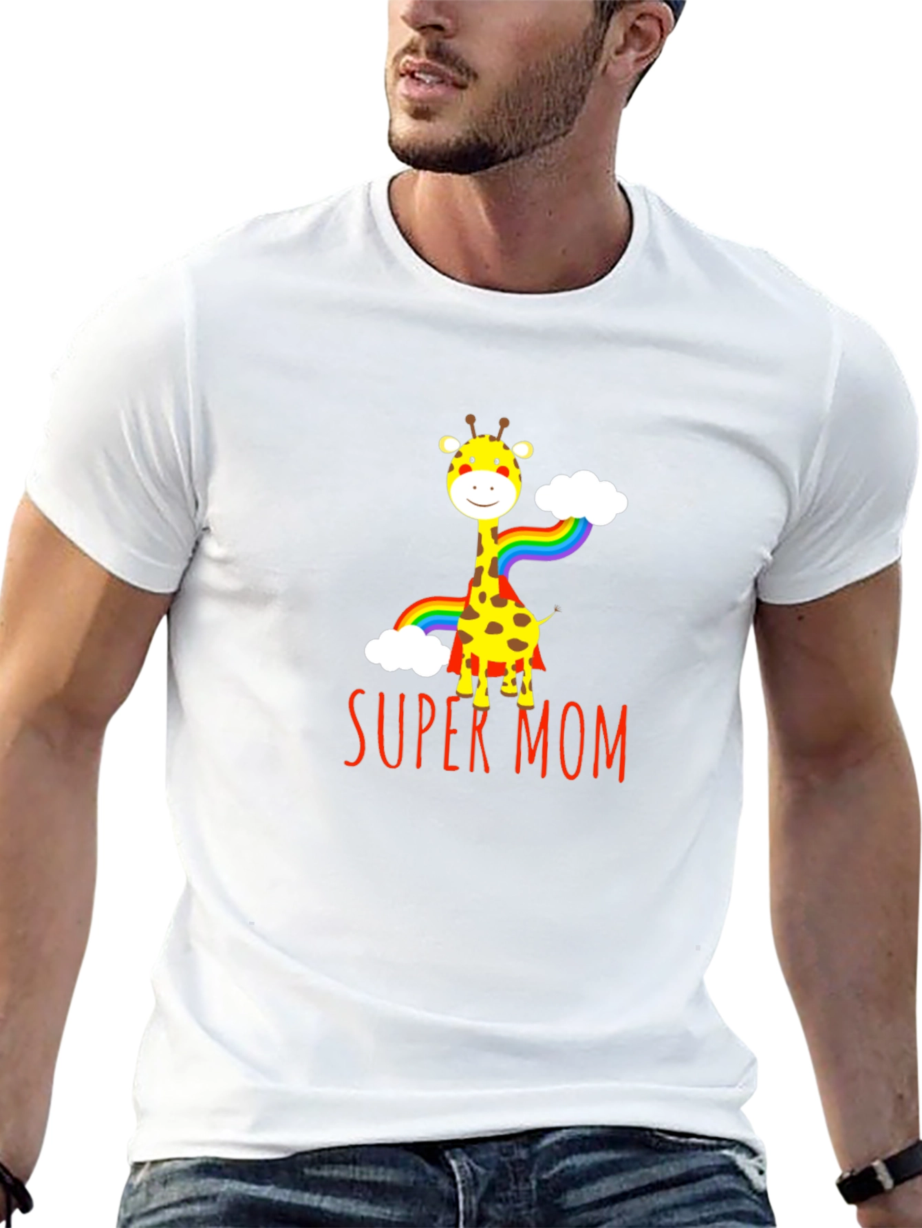 Super Mom Giraffe T-Shirt