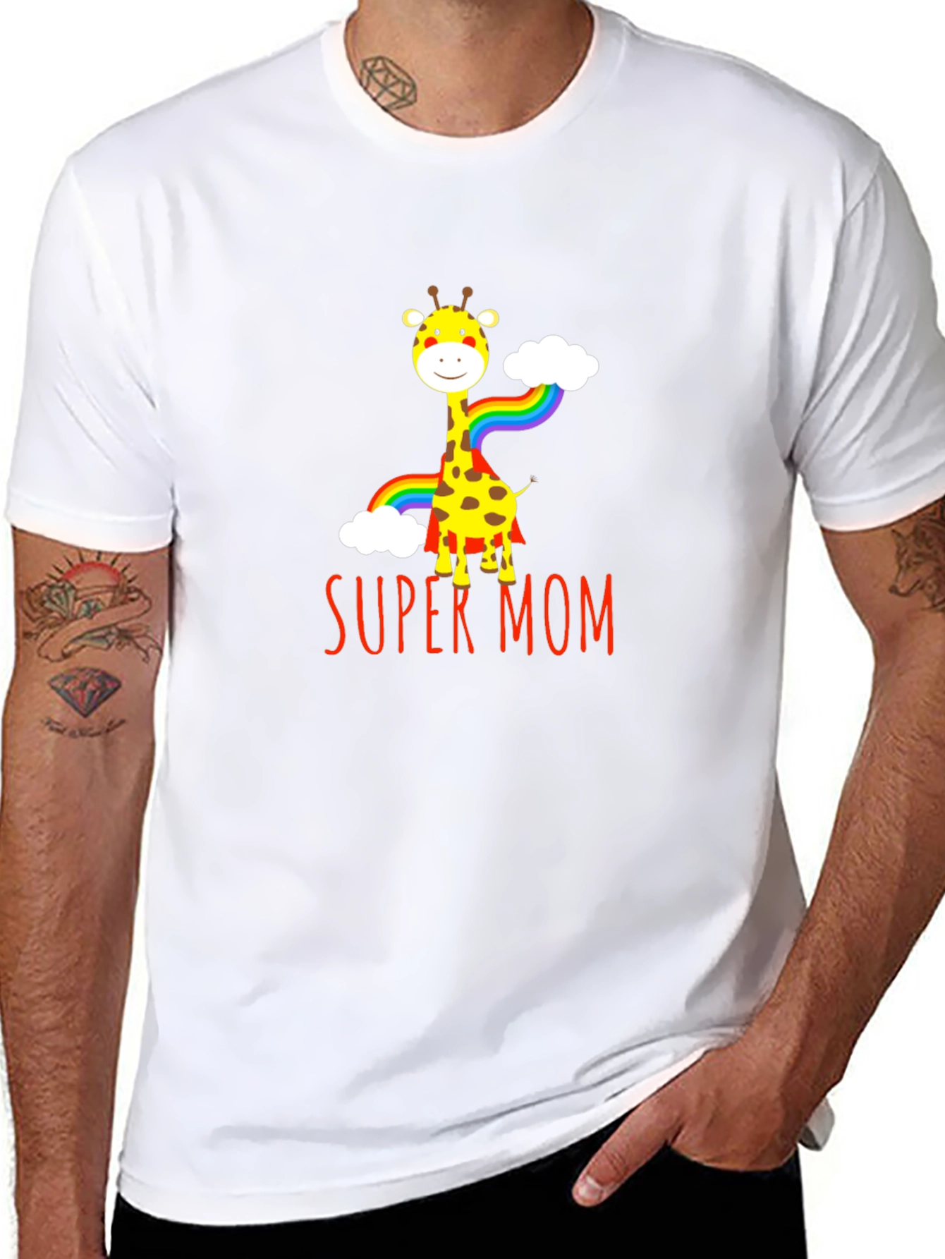 Super Mom Giraffe T-Shirt