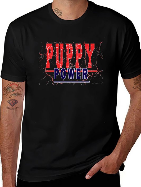 Puppy Power Graphic Tee - Stylish Comfort