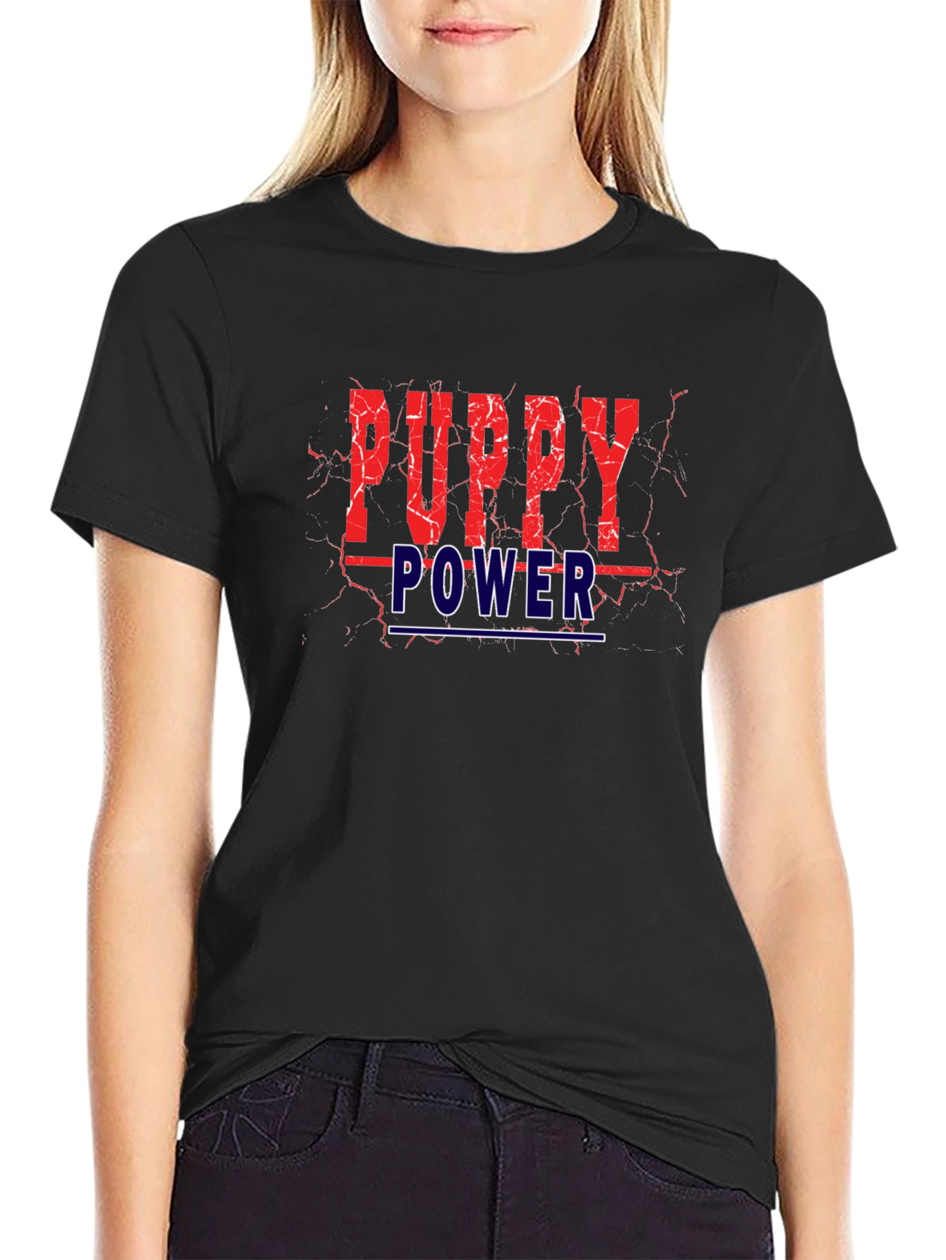 Puppy Power Graphic Tee - Stylish Comfort