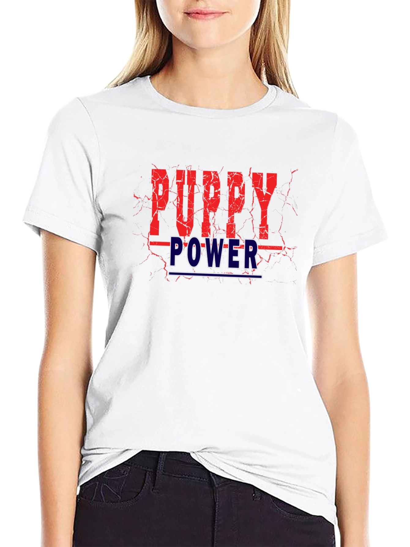 Puppy Power Graphic Tee - Stylish Comfort