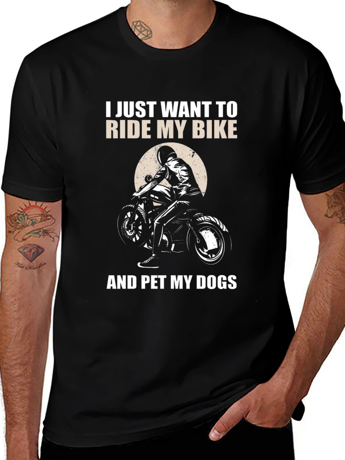 Ride My Bike & Pet Dogs Tee