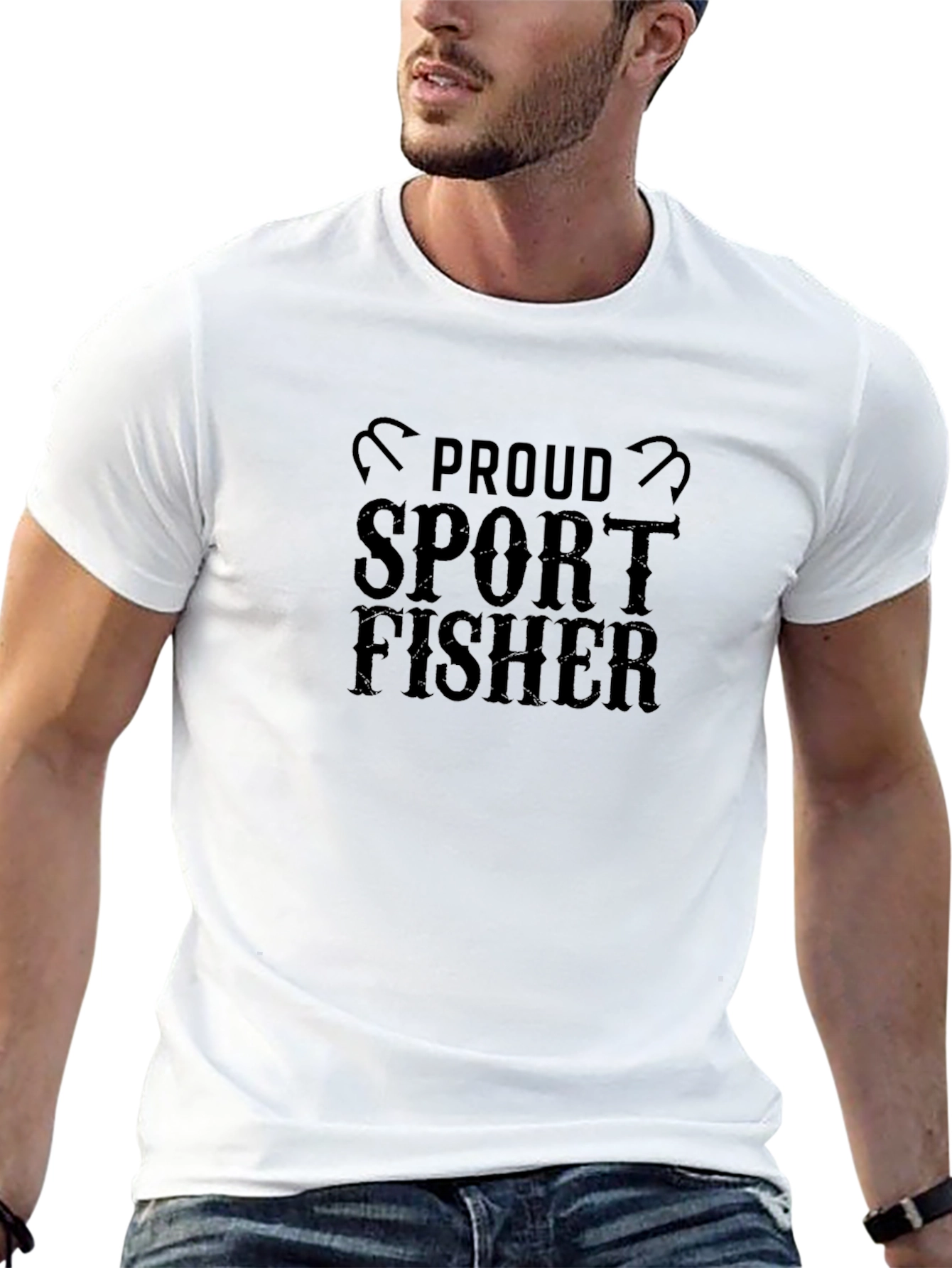 Proud Sport Fisher Black T-Shirt