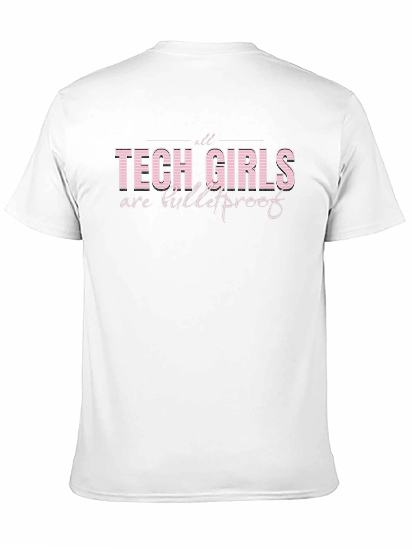 Tech Girls Are Bulletproof Graphic Tee - Black