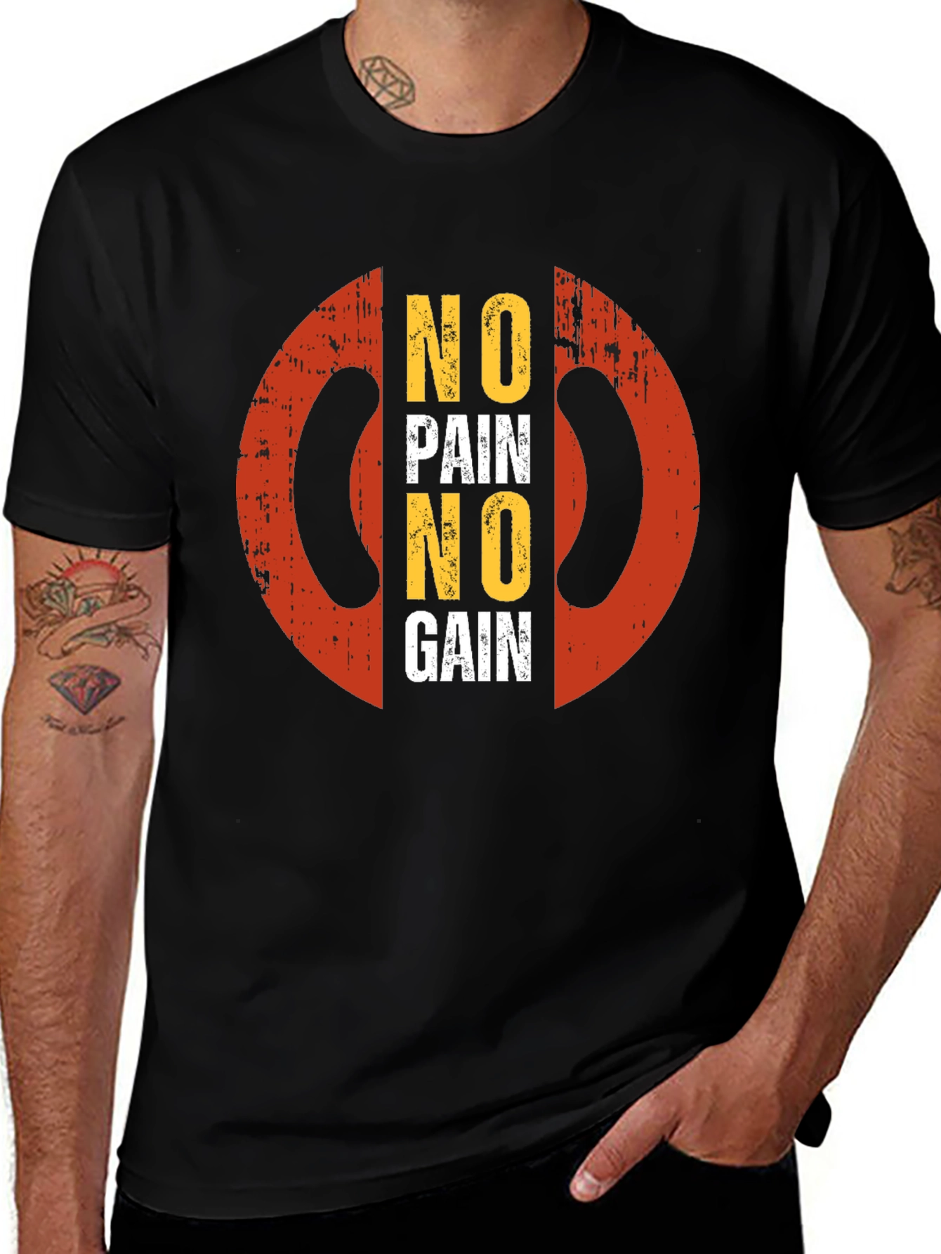 No Pain No Gain Graphic T-Shirt