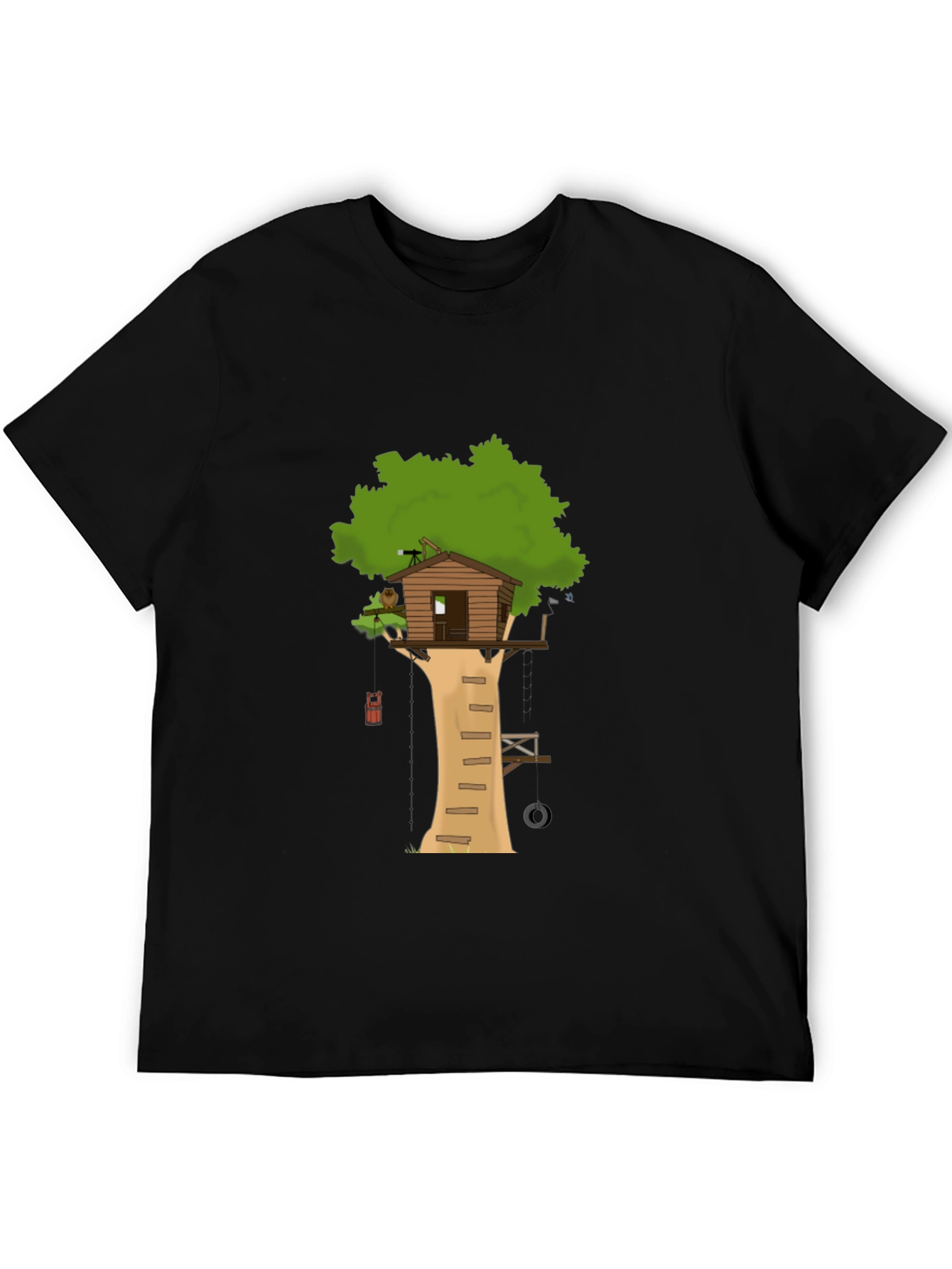 Treehouse Graphic T-Shirt - Black